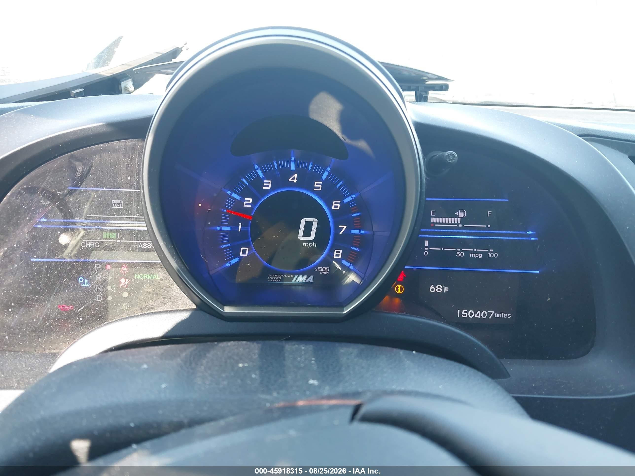 2011 Honda Cr-z Ex Blue vin: JHMZF1D66BS005073