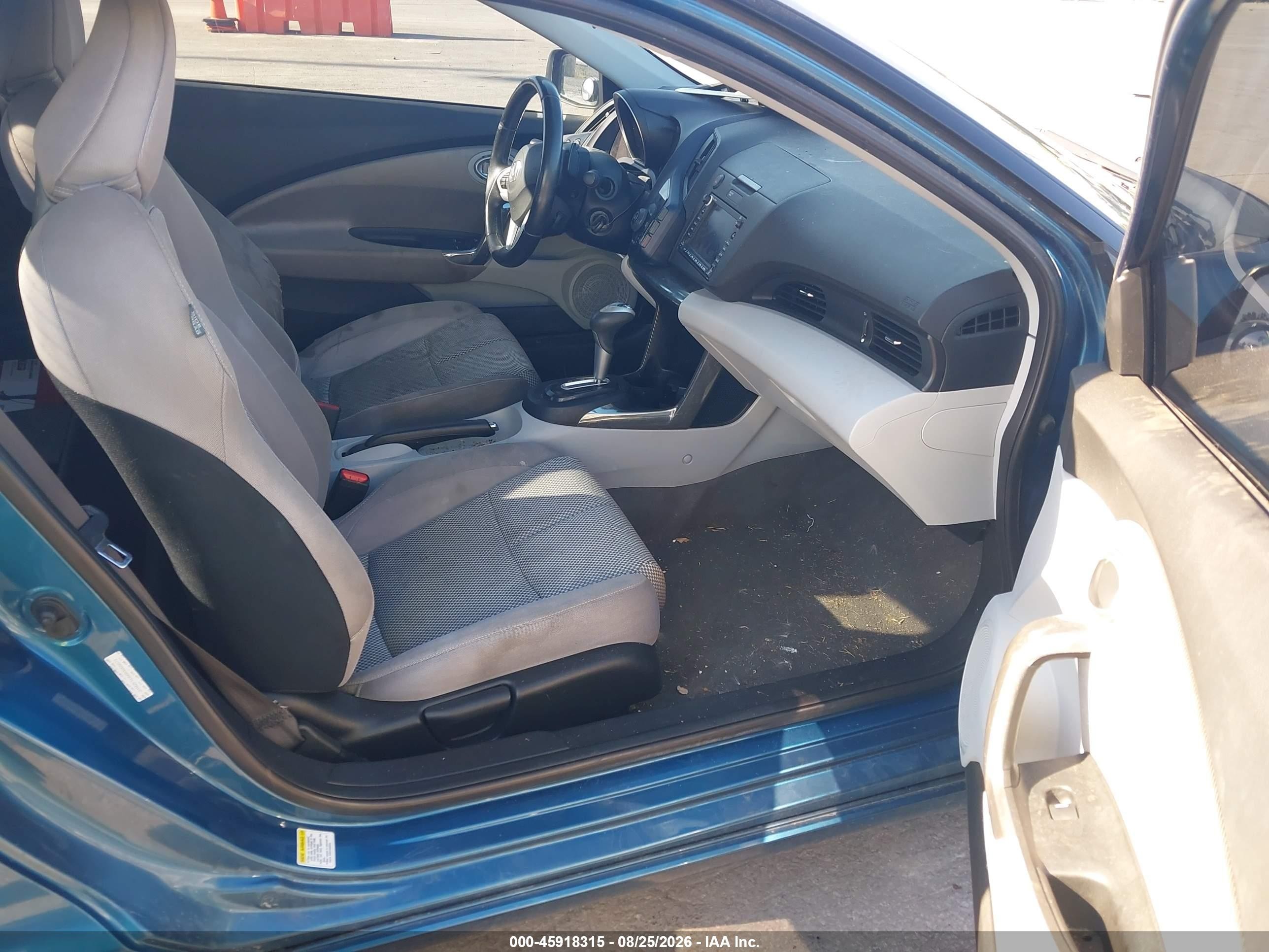 2011 Honda Cr-z Ex Blue vin: JHMZF1D66BS005073