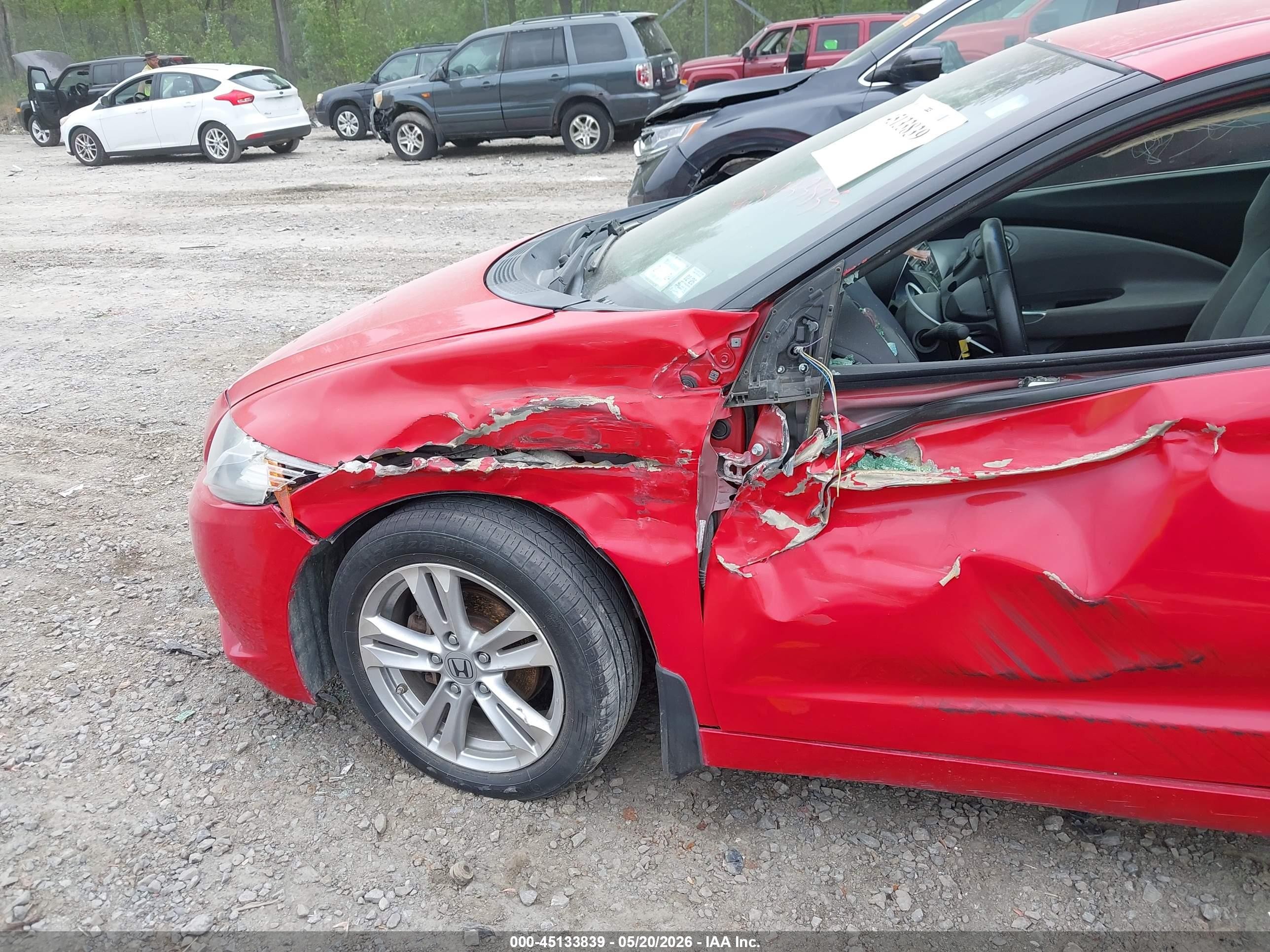 2012 Honda Cr-z Ex Red vin: JHMZF1D66CS002496
