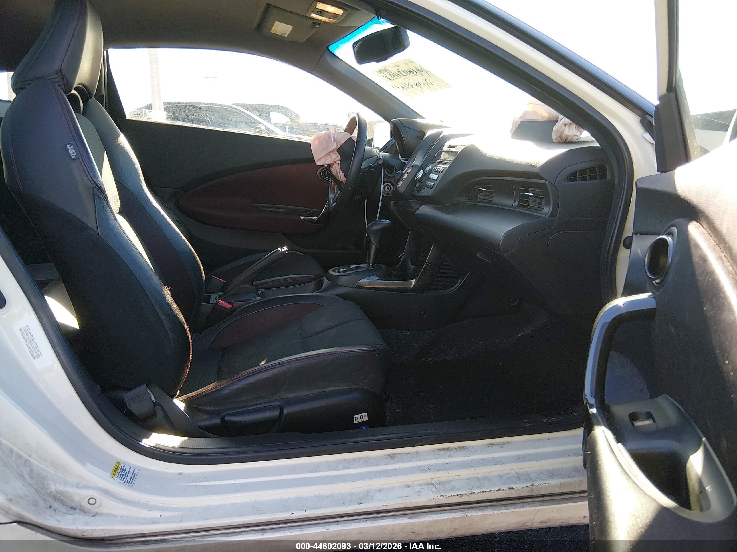2013 Honda Cr-z Ex Белый vin: JHMZF1D66DS003505