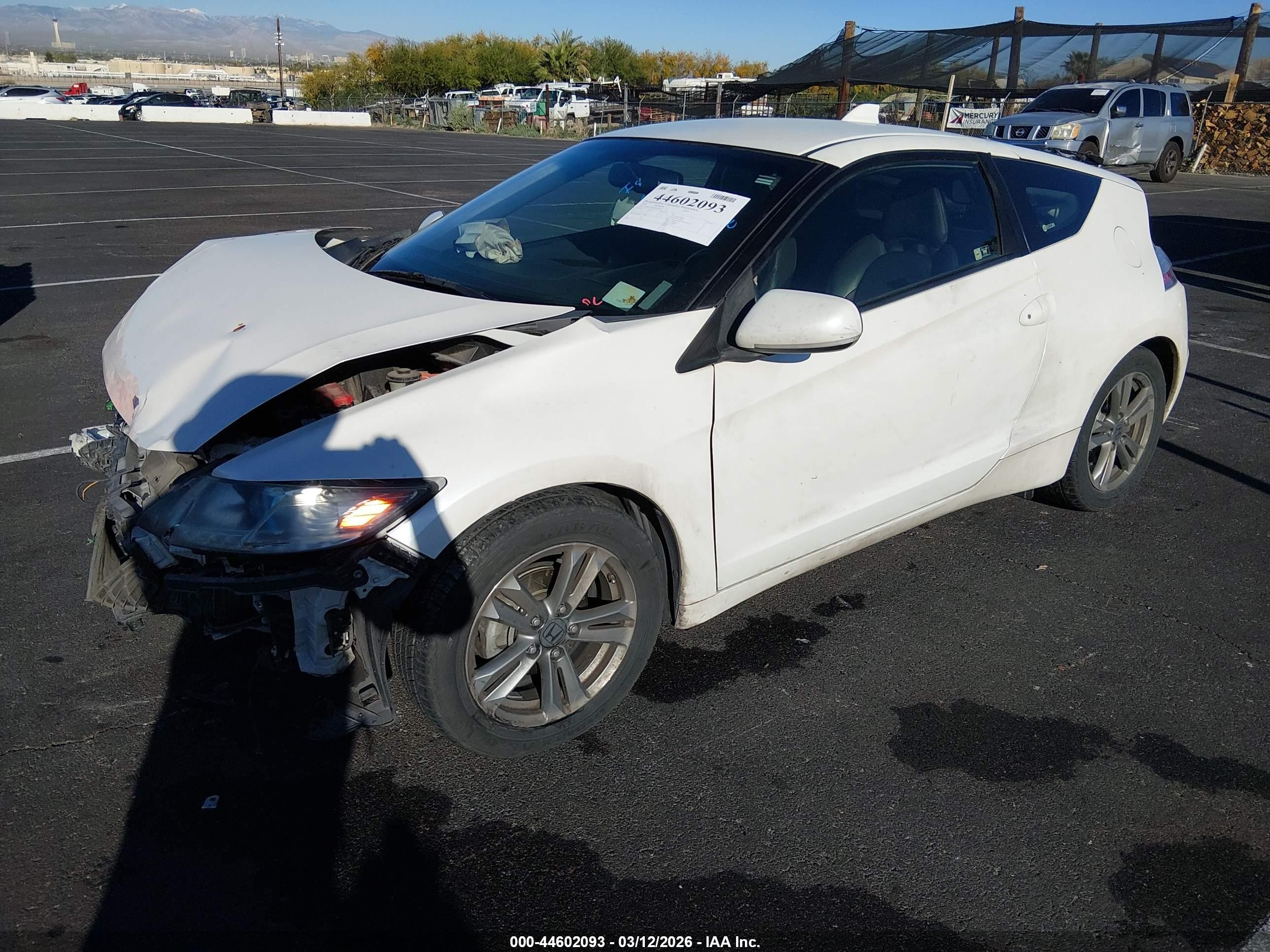 2013 Honda Cr-z Ex Белый vin: JHMZF1D66DS003505