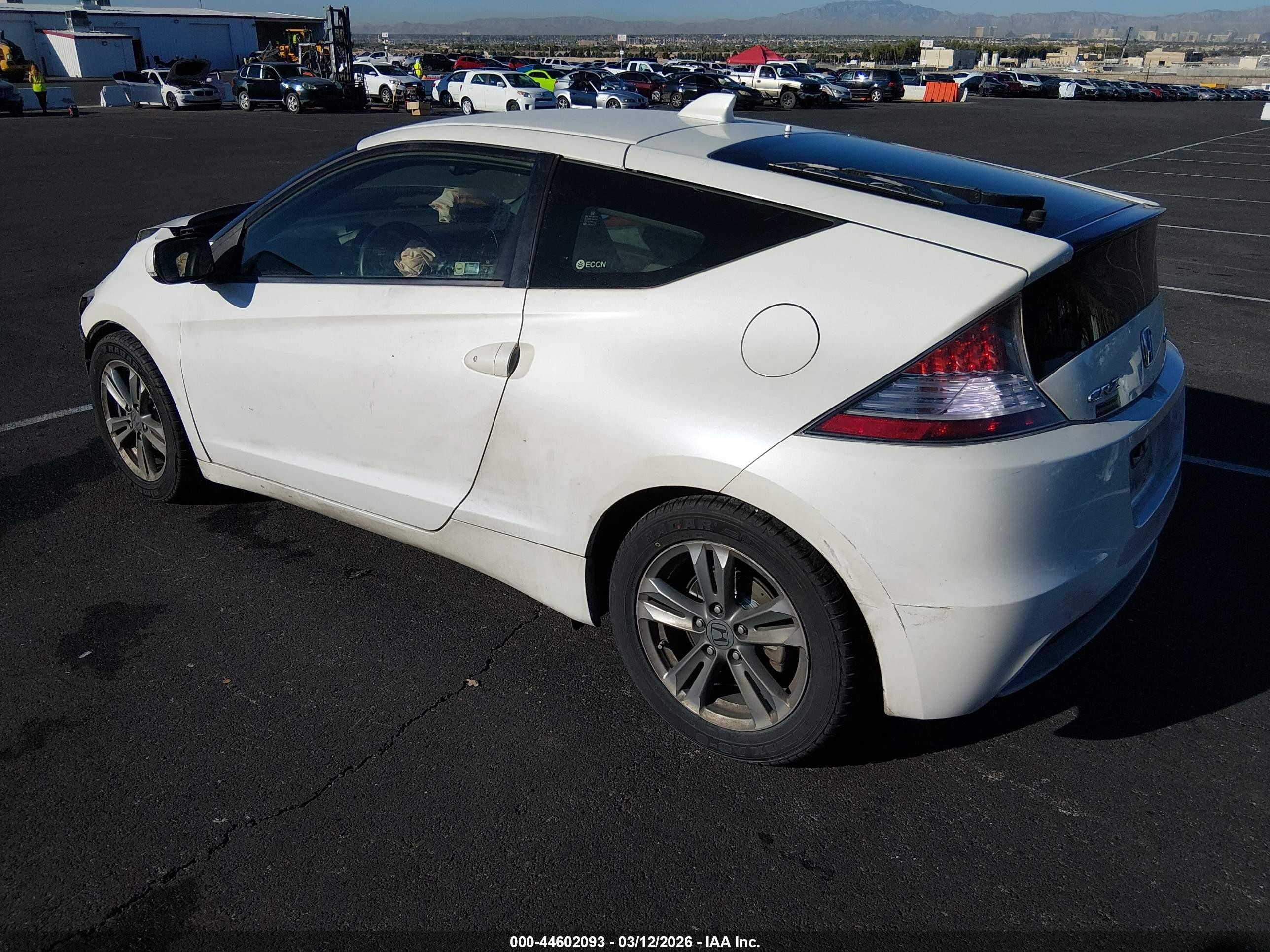 2013 Honda Cr-z Ex Белый vin: JHMZF1D66DS003505