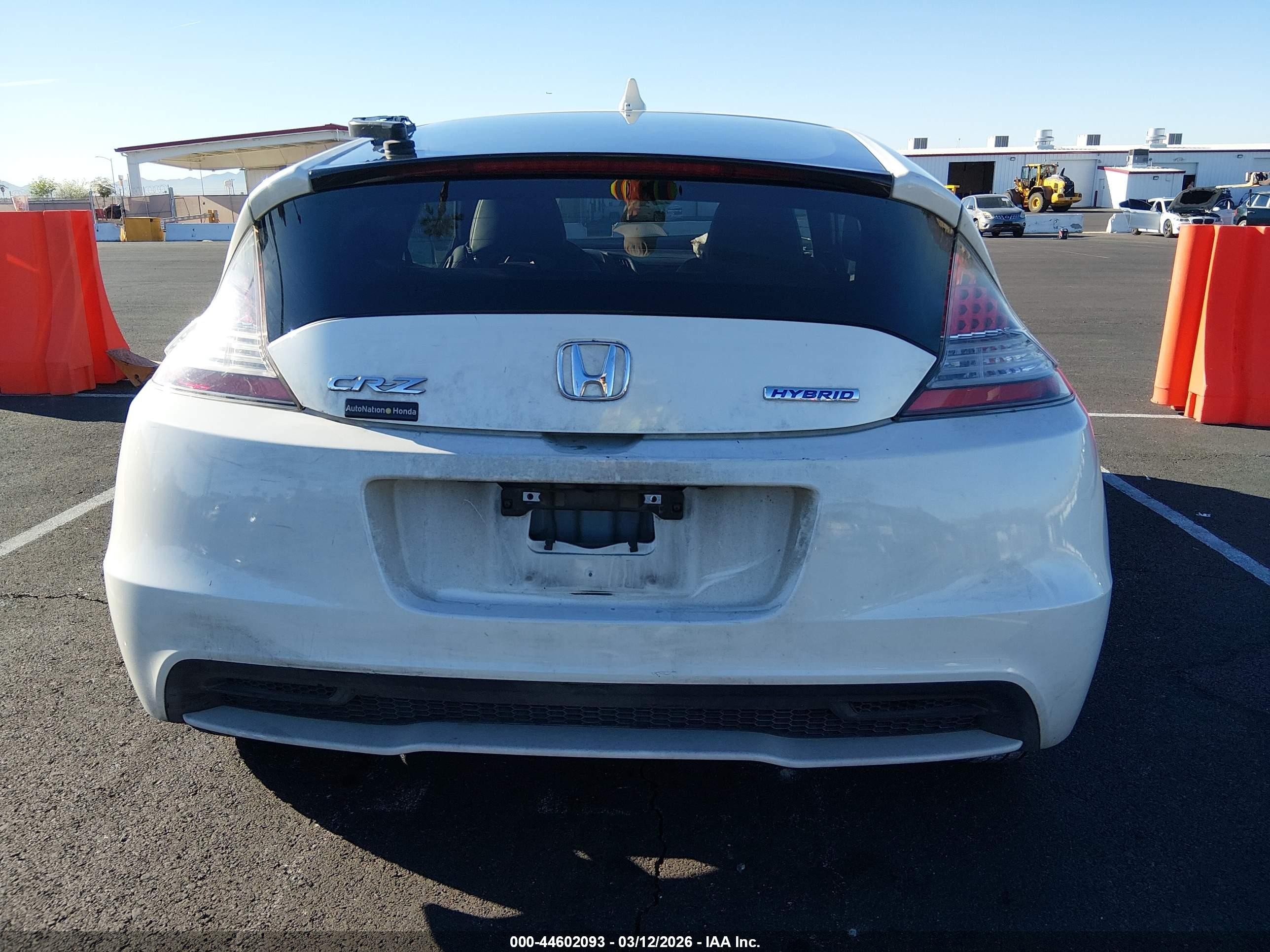 2013 Honda Cr-z Ex Белый vin: JHMZF1D66DS003505