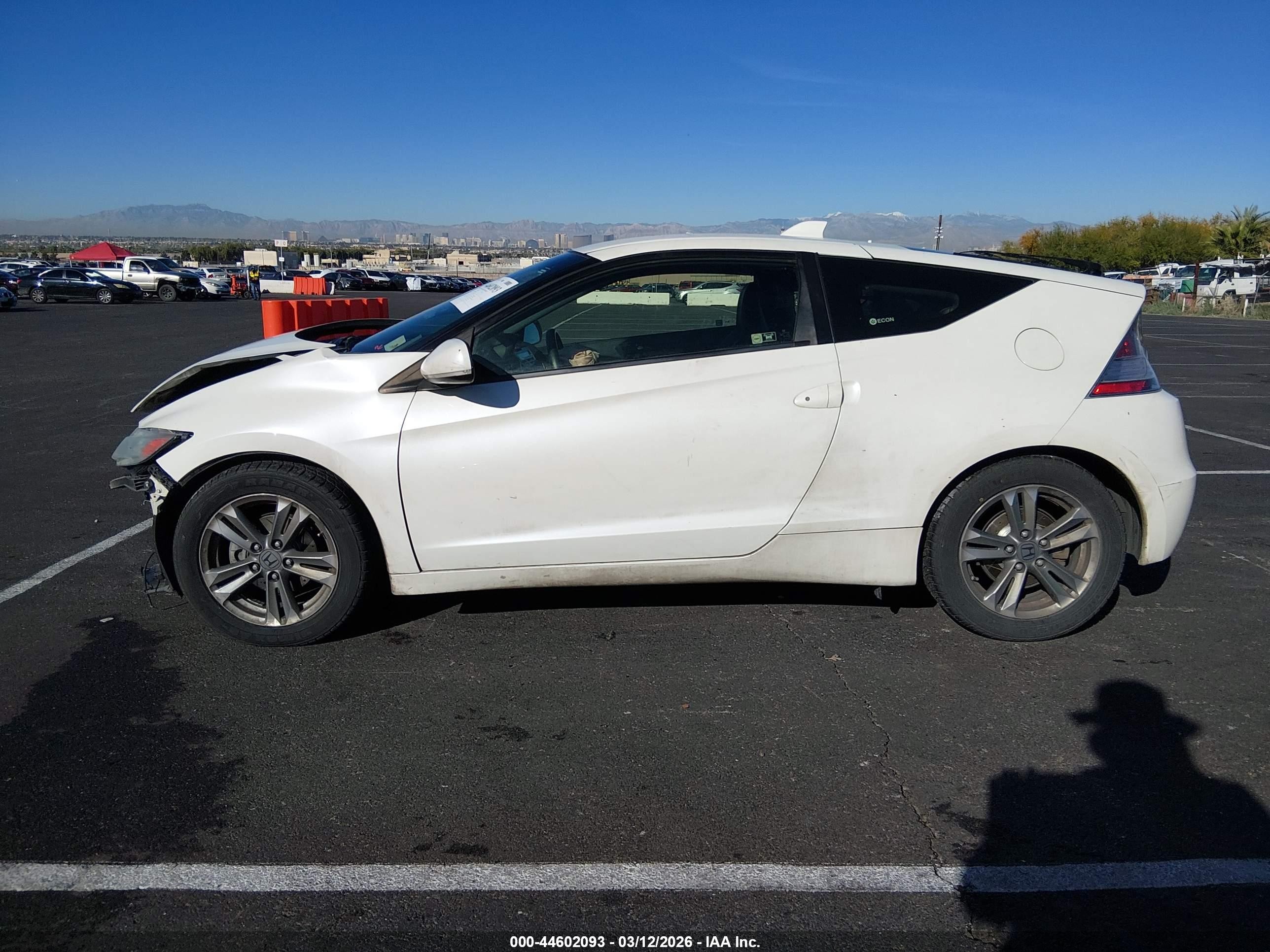 2013 Honda Cr-z Ex Белый vin: JHMZF1D66DS003505