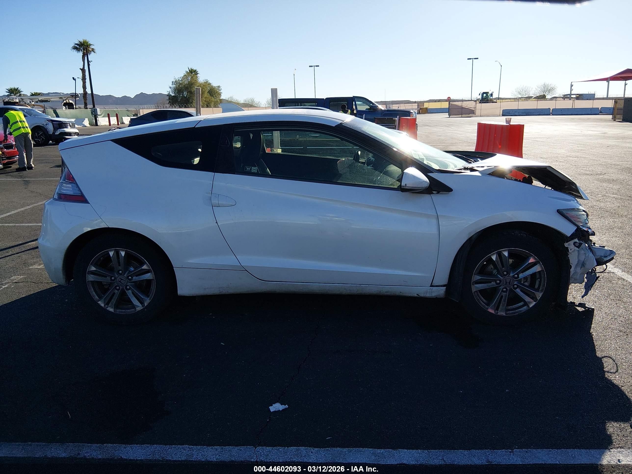 2013 Honda Cr-z Ex Белый vin: JHMZF1D66DS003505