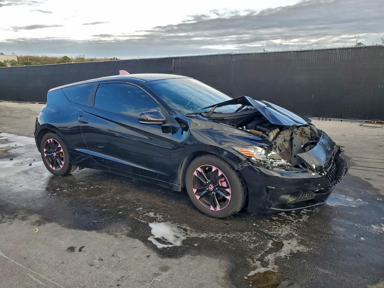 2014 Honda Cr-z Ex Black vin: JHMZF1D66ES001576