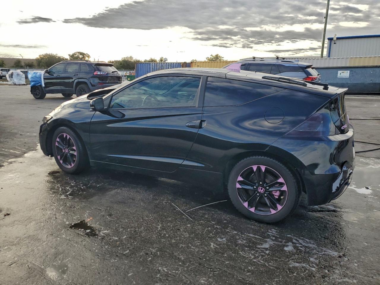 2014 Honda Cr-z Ex Black vin: JHMZF1D66ES001576