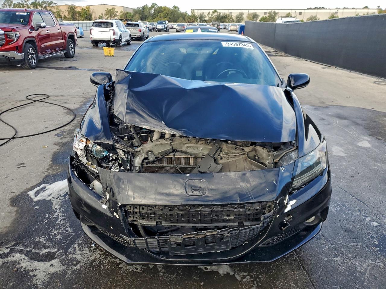 2014 Honda Cr-z Ex Black vin: JHMZF1D66ES001576