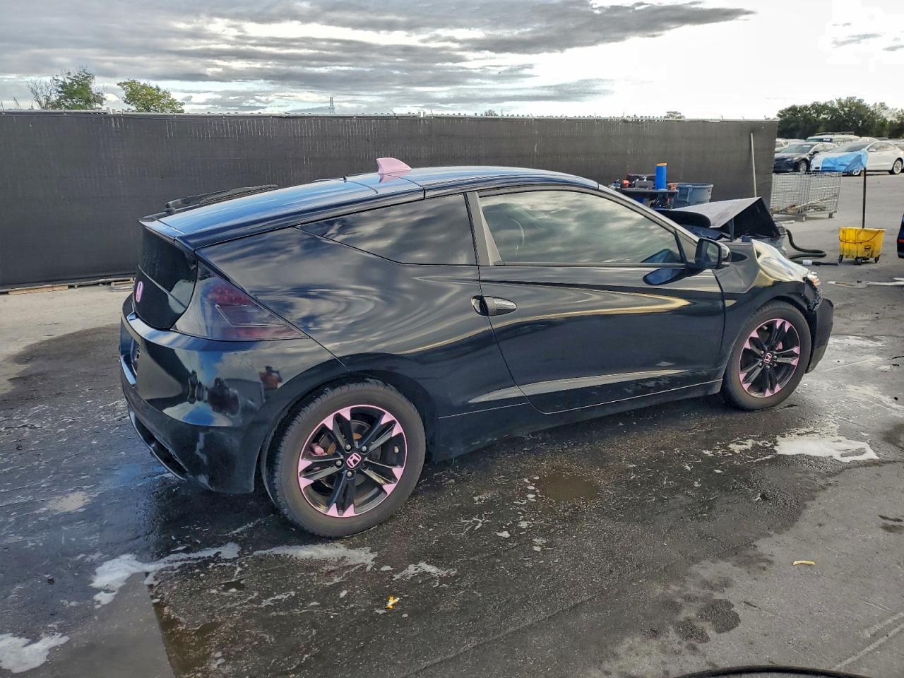 2014 Honda Cr-z Ex Black vin: JHMZF1D66ES001576