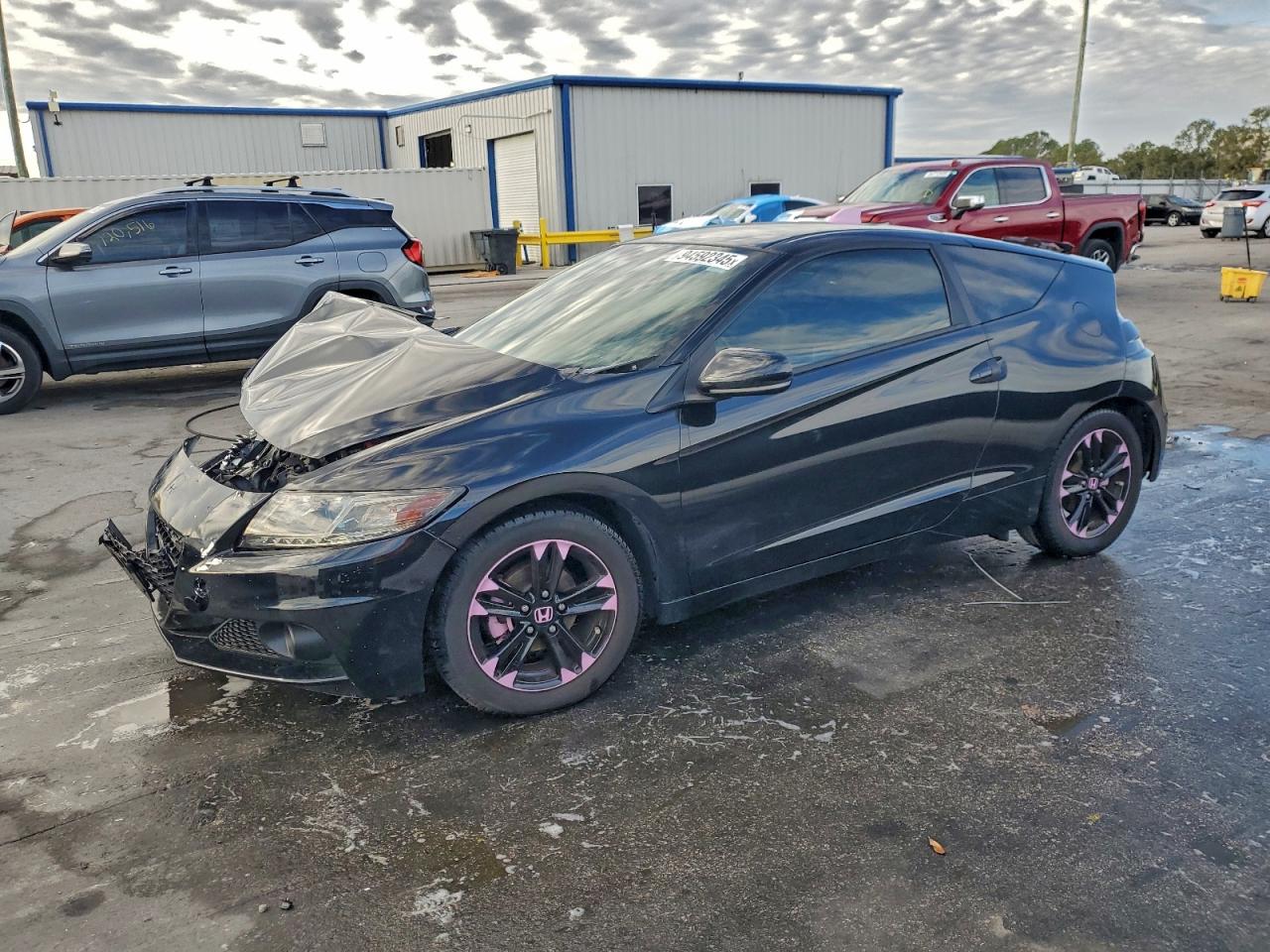 2014 Honda Cr-z Ex Black vin: JHMZF1D66ES001576