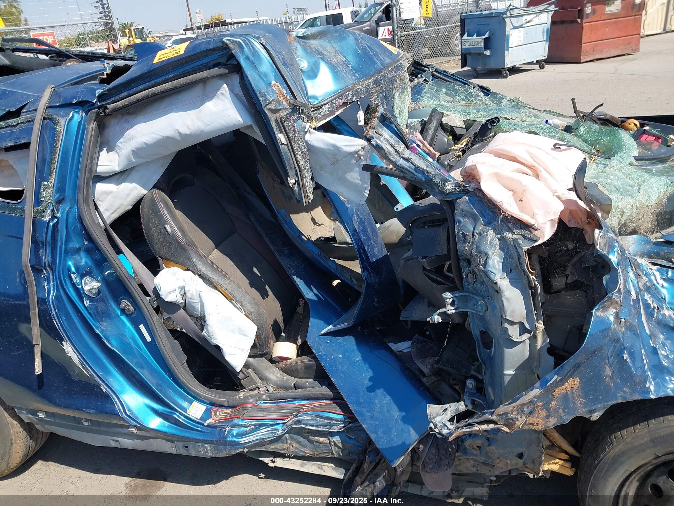 2014 Honda Cr-z Ex Blue vin: JHMZF1D66ES002324