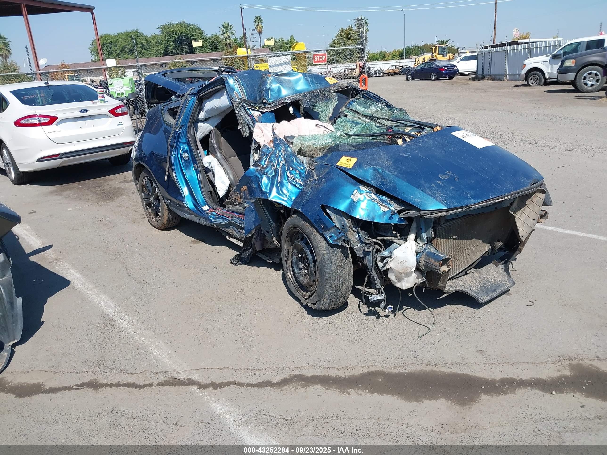 2014 Honda Cr-z Ex Синий vin: JHMZF1D66ES002324