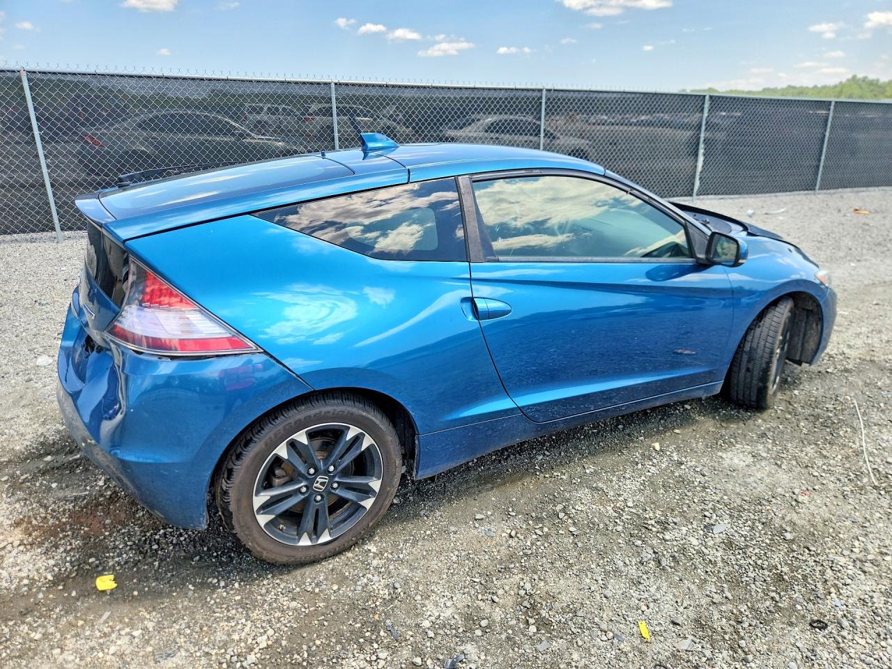 2014 Honda Cr-z Ex Turquoise vin: JHMZF1D66ES002761