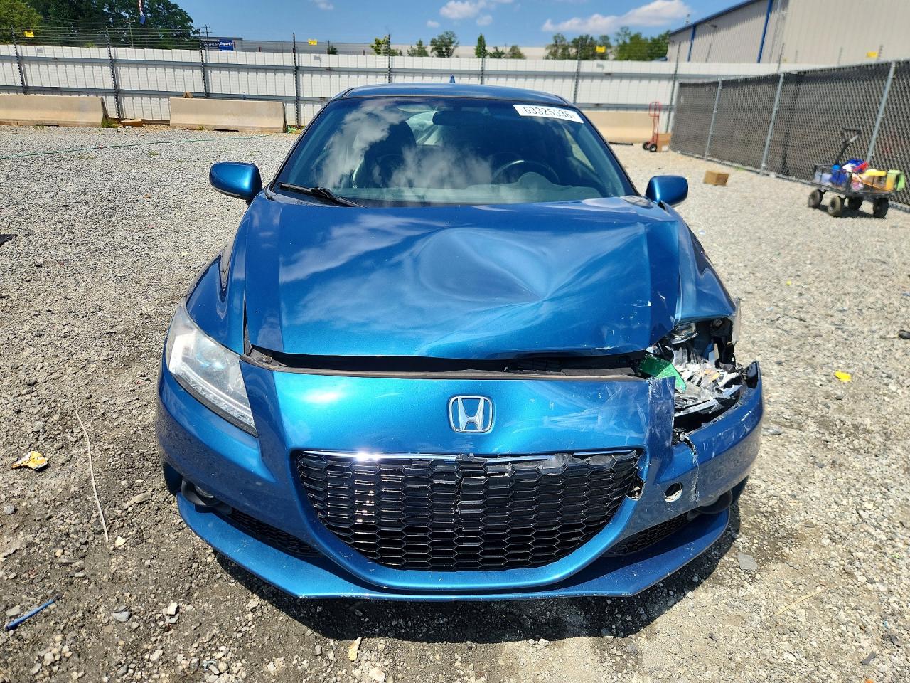 2014 Honda Cr-z Ex Turquoise vin: JHMZF1D66ES002761