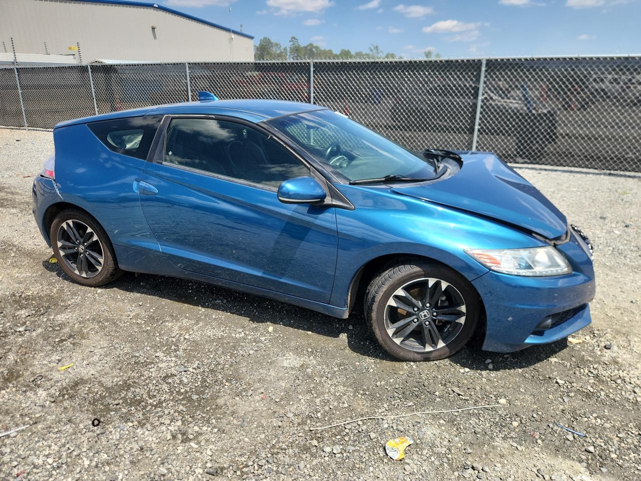 2014 Honda Cr-z Ex Turquoise vin: JHMZF1D66ES002761