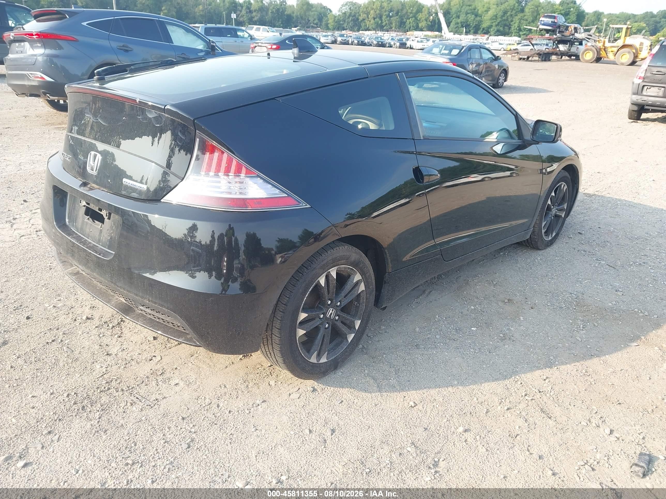 2015 Honda Cr-z Ex Черный vin: JHMZF1D66FS000087