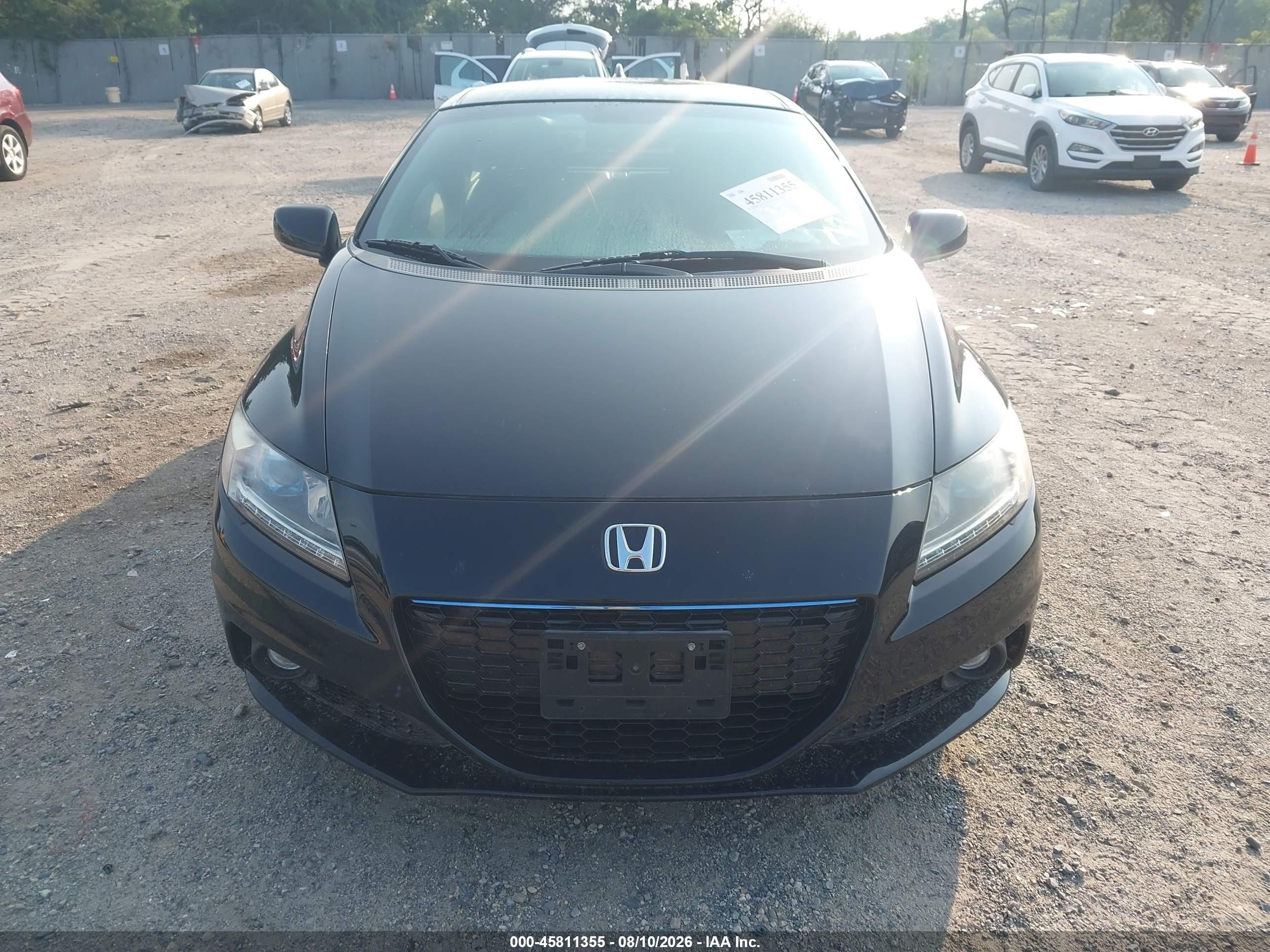 2015 Honda Cr-z Ex Черный vin: JHMZF1D66FS000087