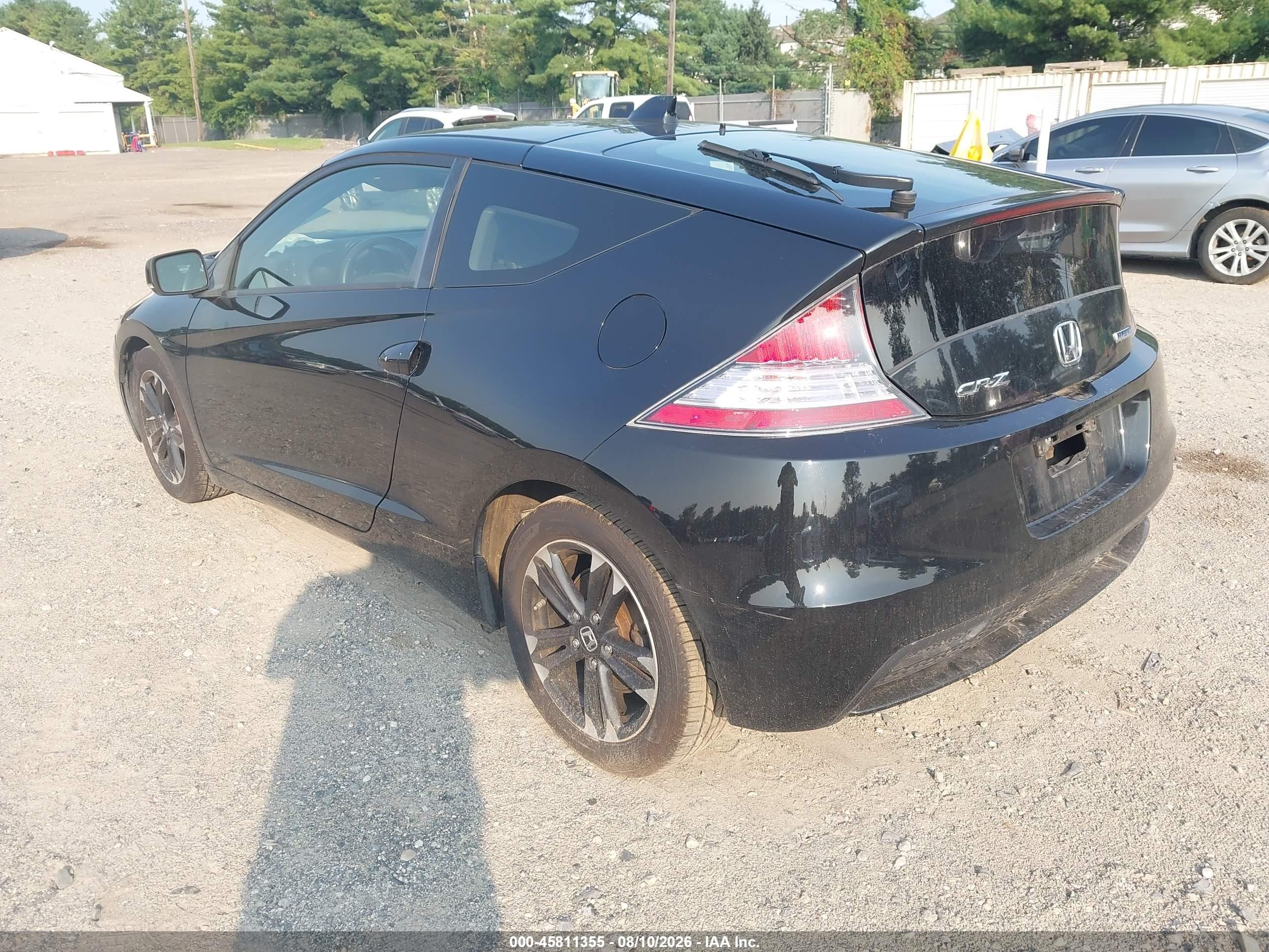 2015 Honda Cr-z Ex Черный vin: JHMZF1D66FS000087