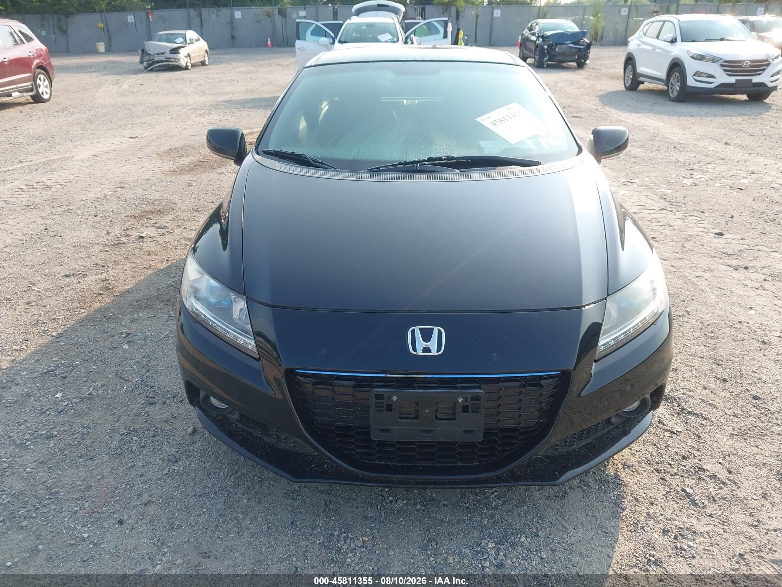 2015 Honda Cr-z Ex Черный vin: JHMZF1D66FS000087