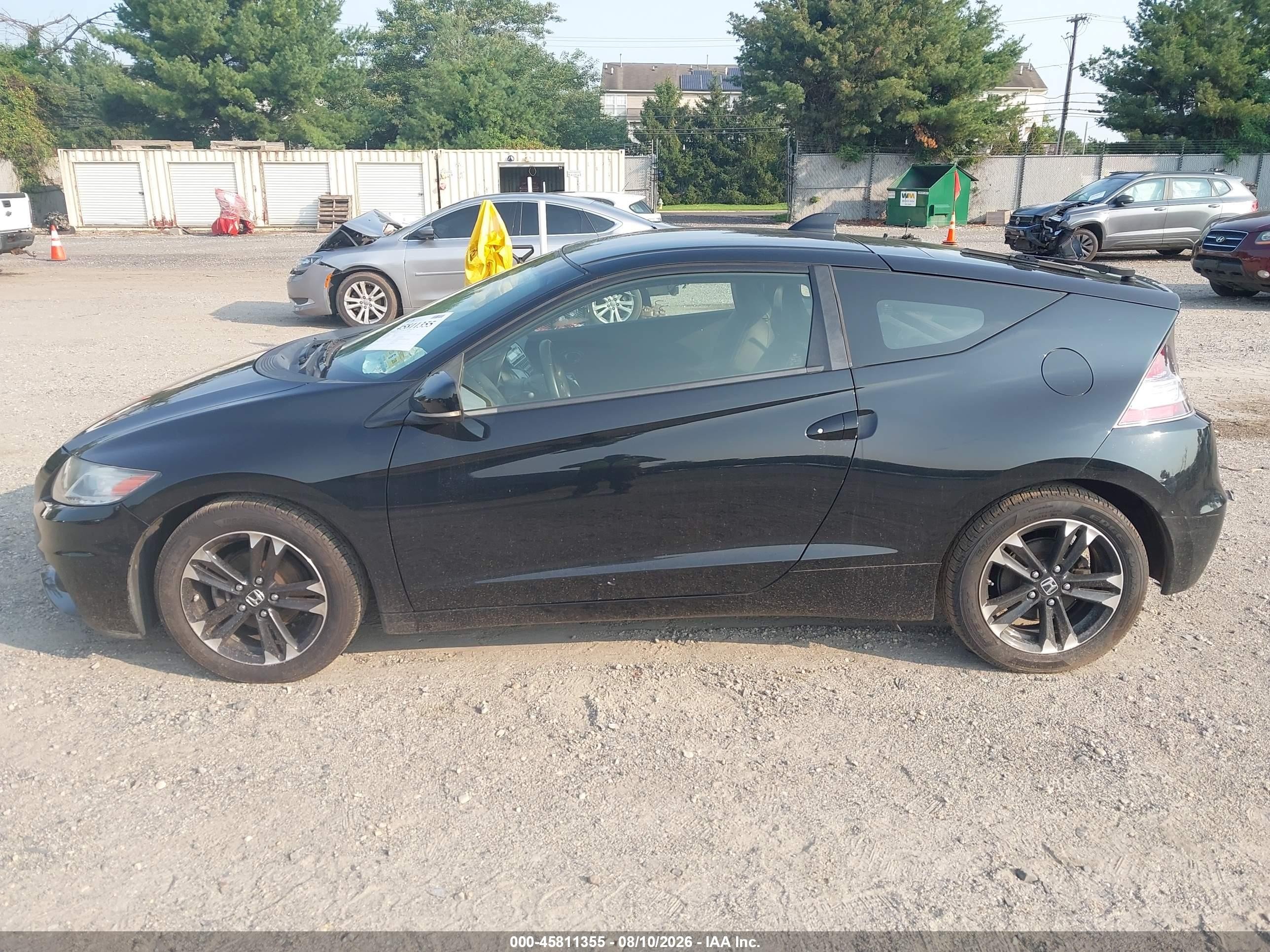 2015 Honda Cr-z Ex Черный vin: JHMZF1D66FS000087
