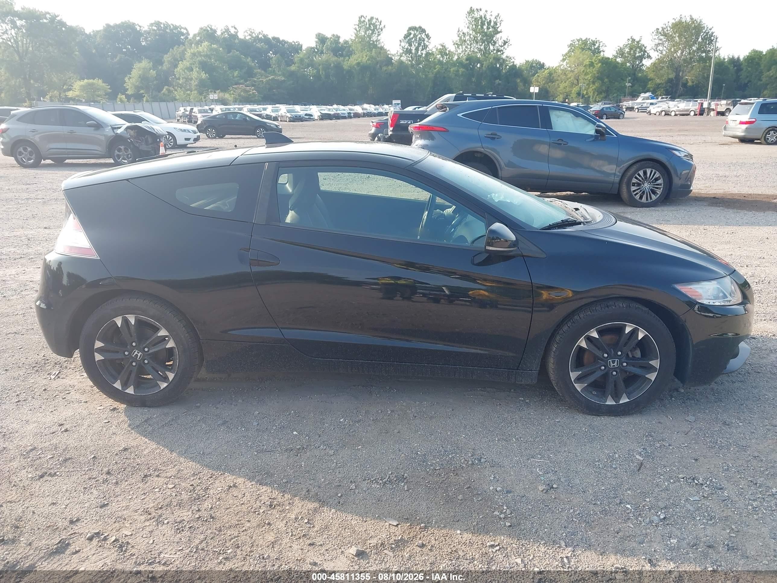 2015 Honda Cr-z Ex Черный vin: JHMZF1D66FS000087