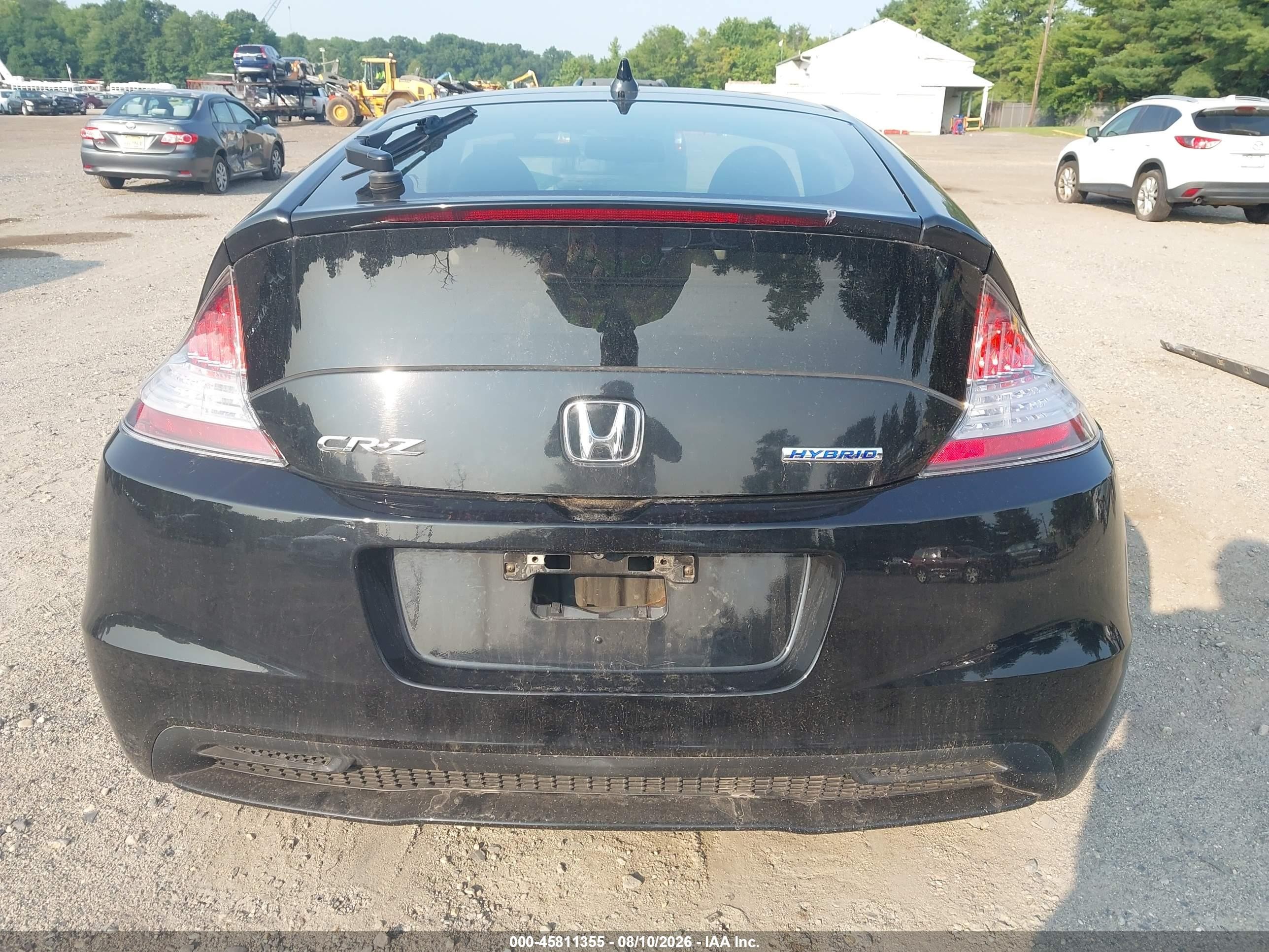 2015 Honda Cr-z Ex Черный vin: JHMZF1D66FS000087