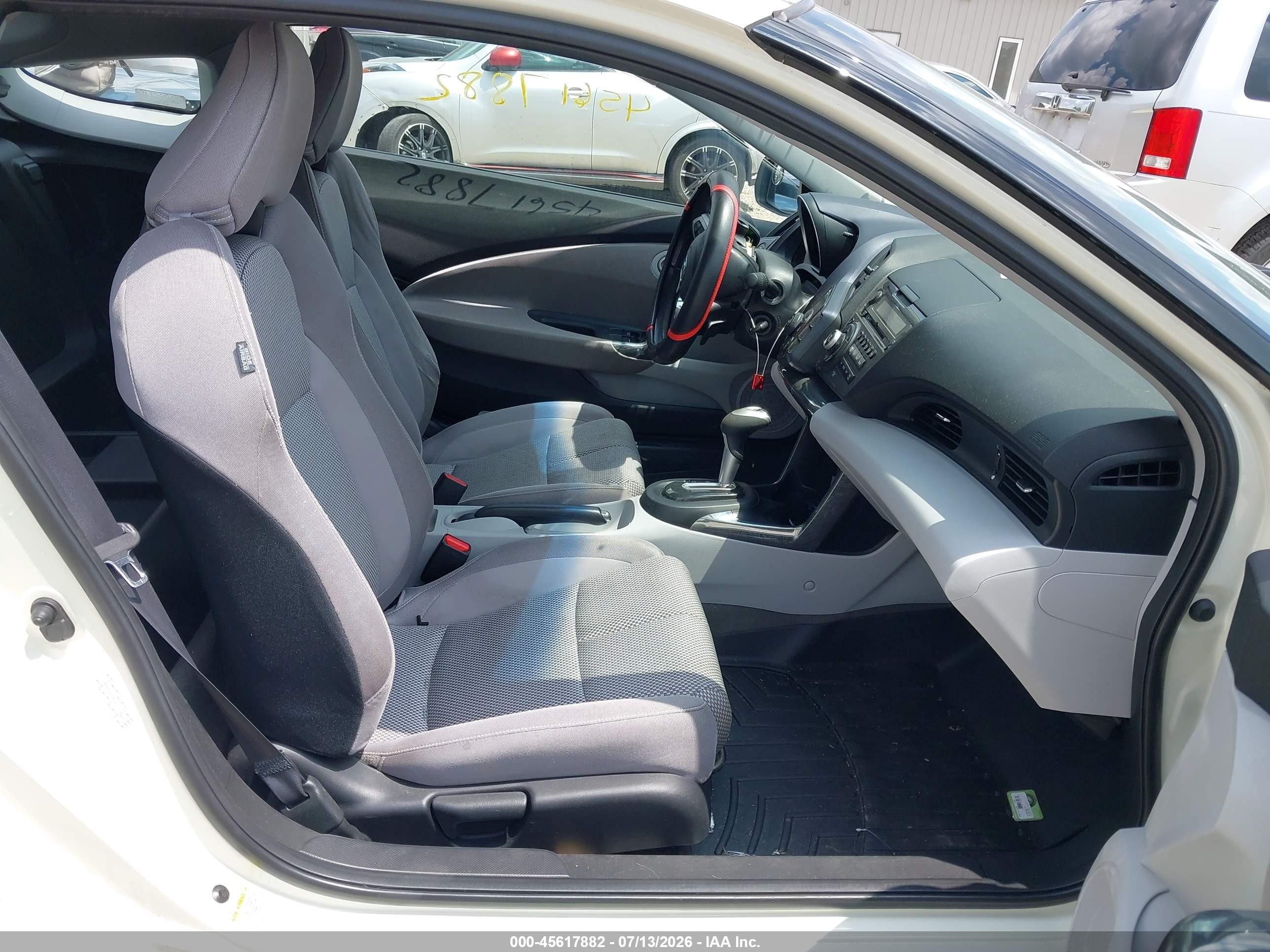 2011 Honda Cr-z Ex White vin: JHMZF1D67BS005809