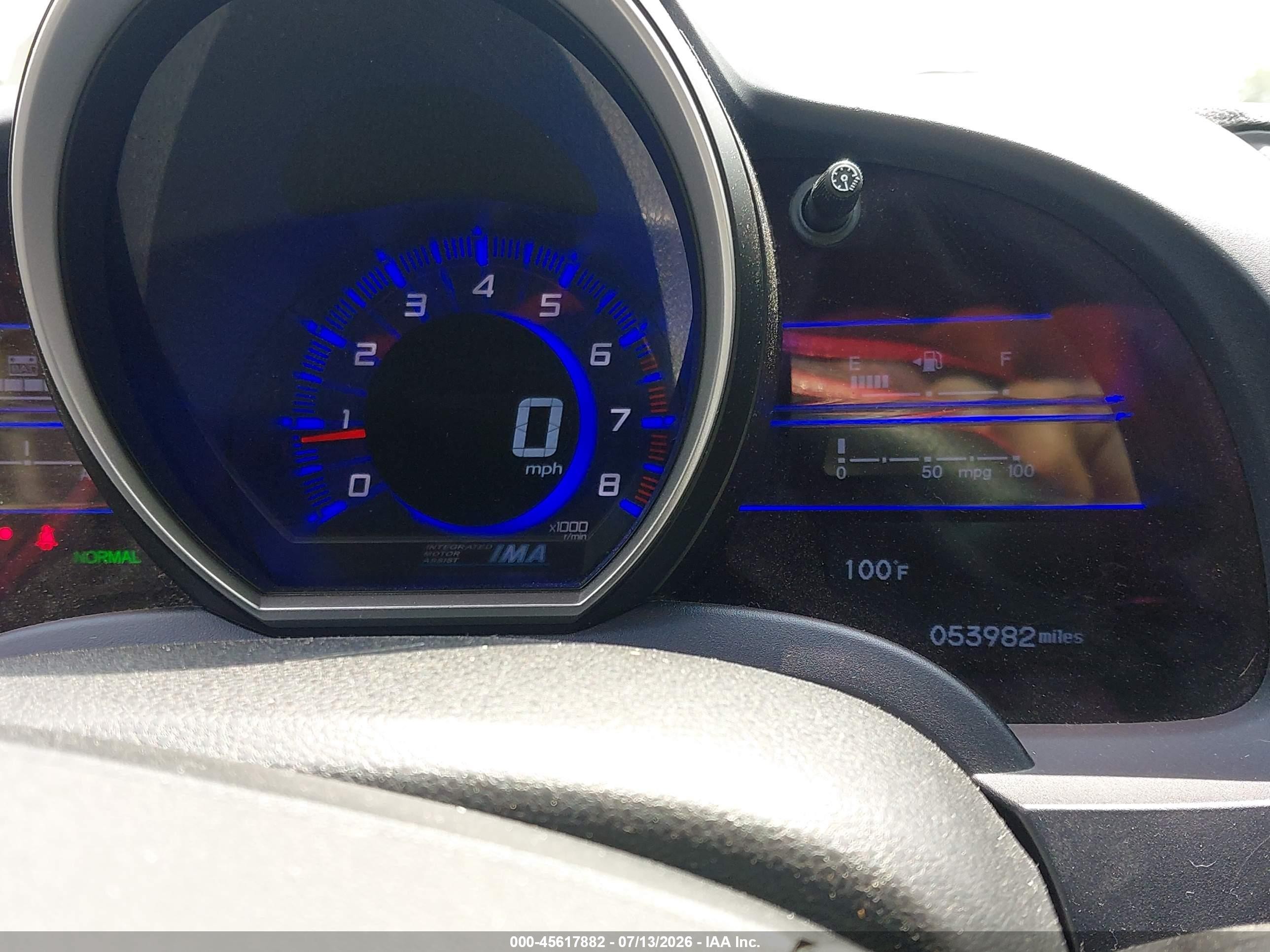 2011 Honda Cr-z Ex White vin: JHMZF1D67BS005809