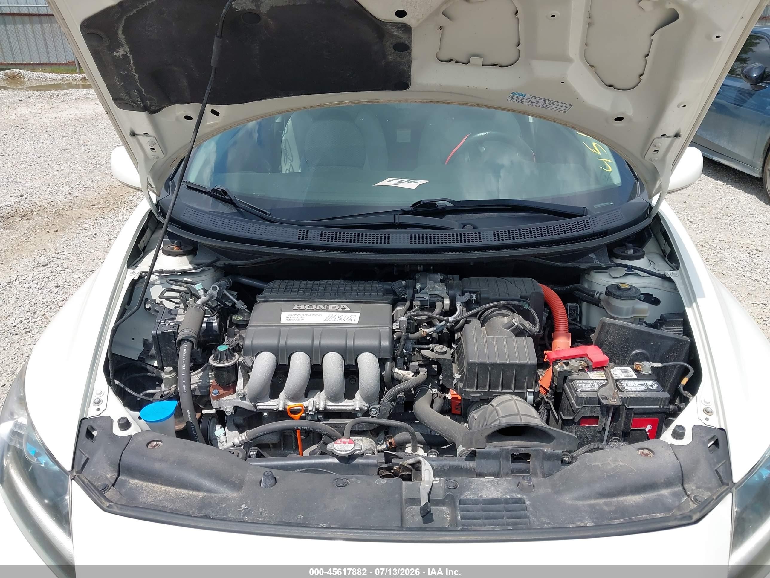 2011 Honda Cr-z Ex White vin: JHMZF1D67BS005809