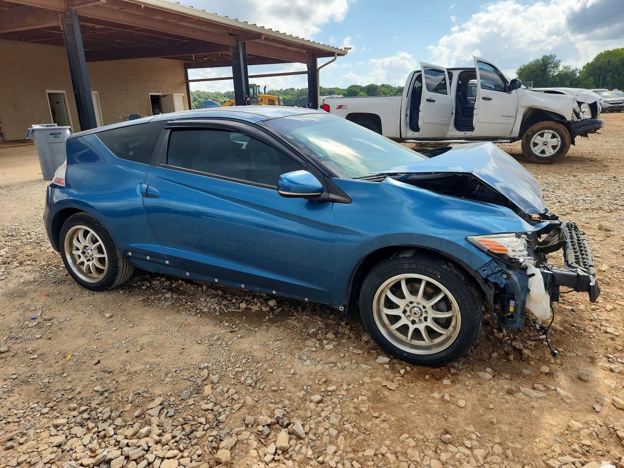 2011 Honda Cr-z Ex Blue vin: JHMZF1D67BS009875