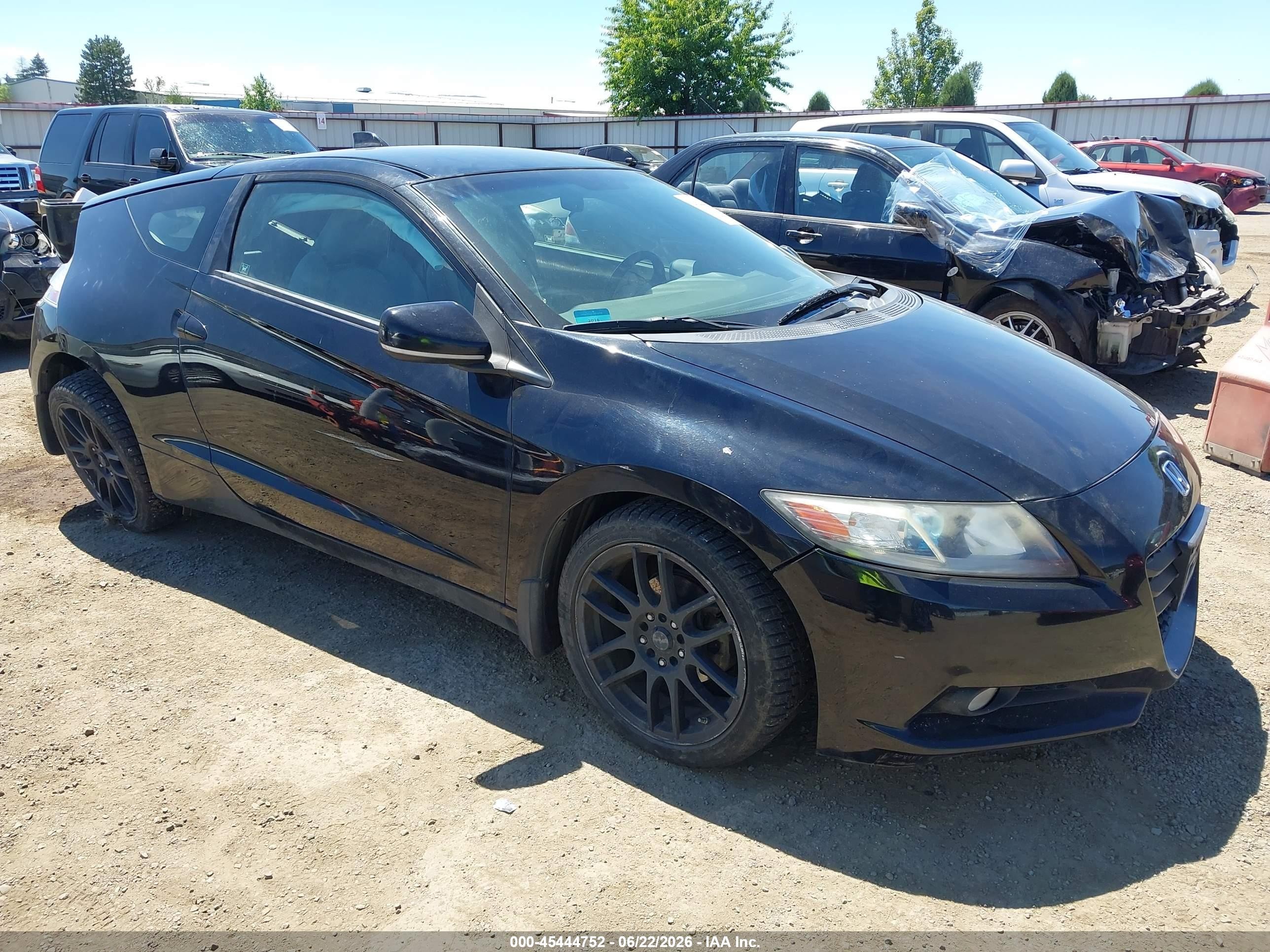 2011 Honda Cr-z Ex Black vin: JHMZF1D67BS013750