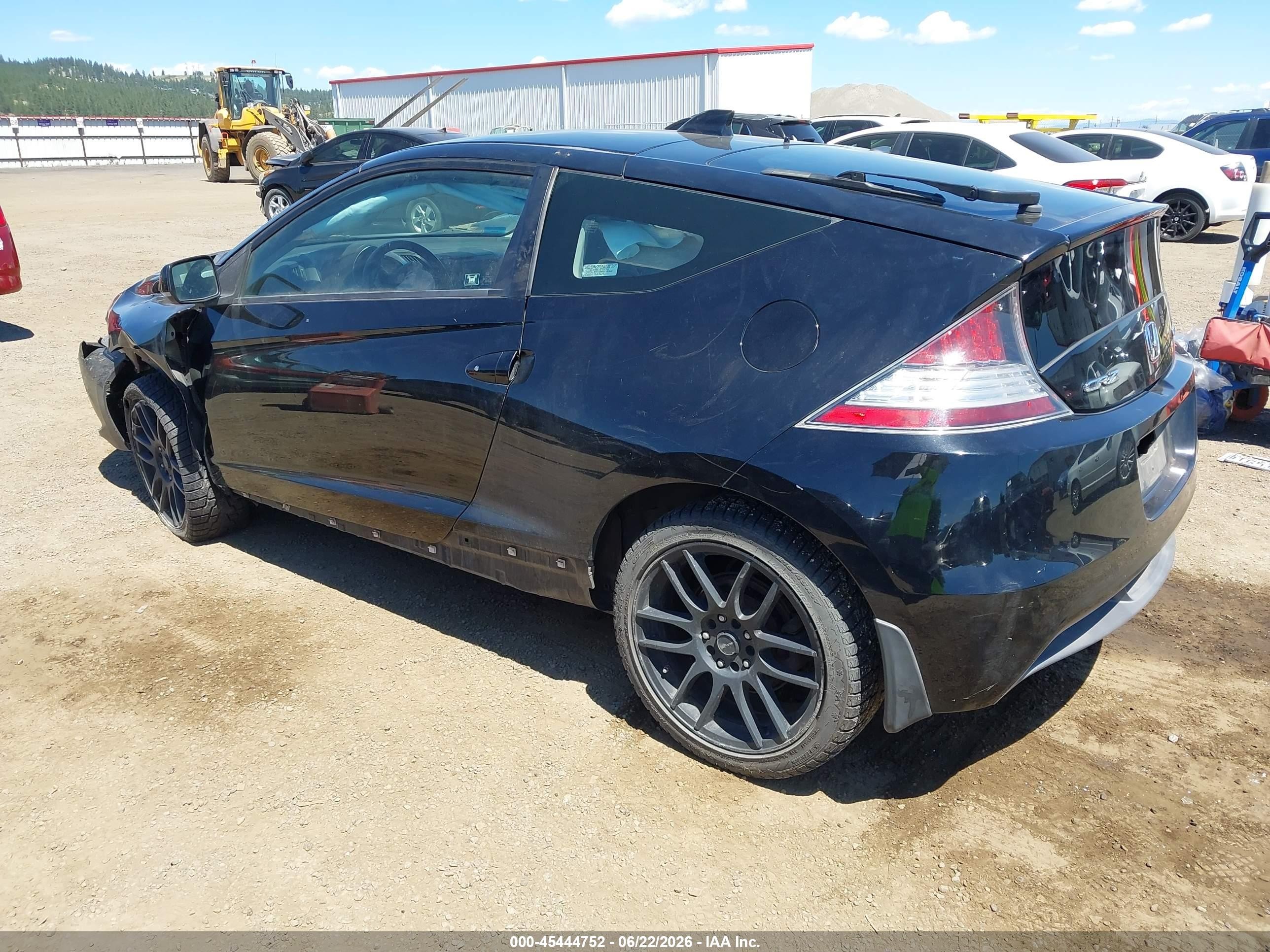 2011 Honda Cr-z Ex Black vin: JHMZF1D67BS013750
