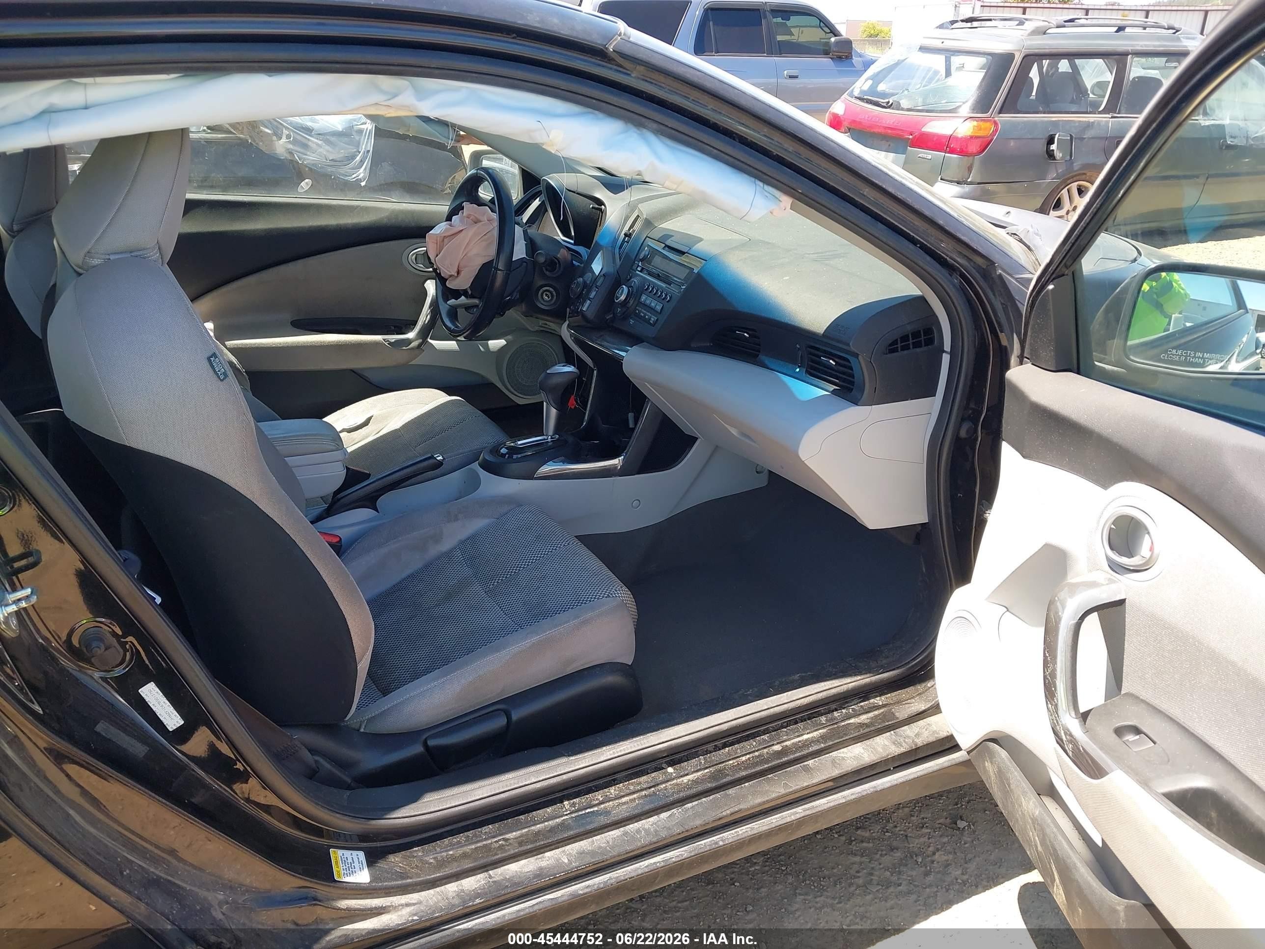 2011 Honda Cr-z Ex Black vin: JHMZF1D67BS013750