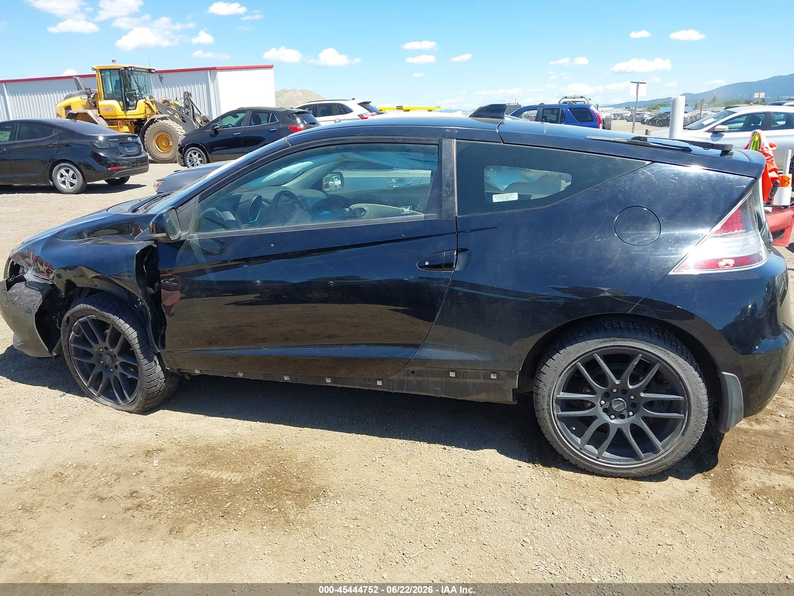 2011 Honda Cr-z Ex Black vin: JHMZF1D67BS013750