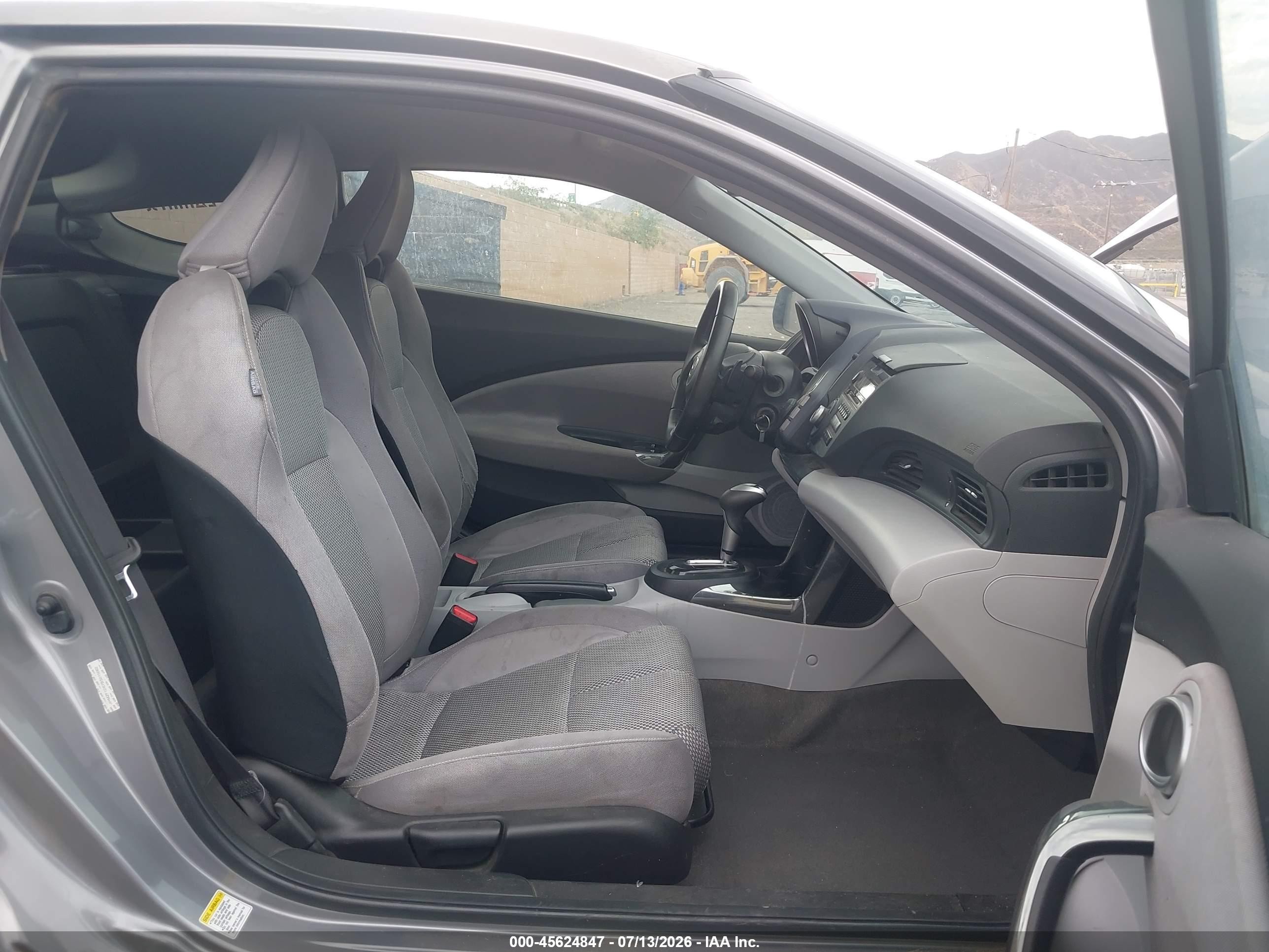 2011 Honda Cr-z Ex Gray vin: JHMZF1D67BS015062