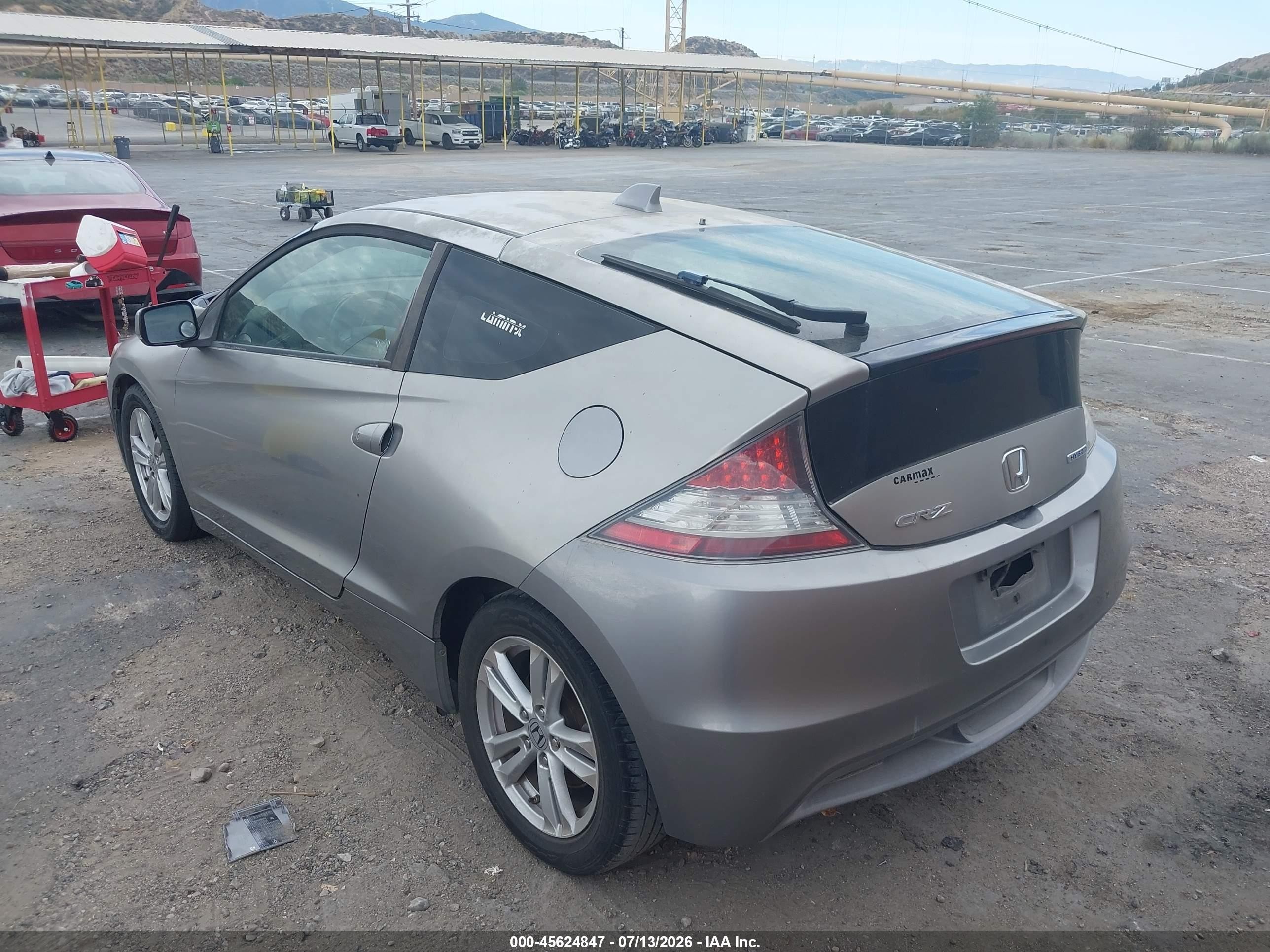 2011 Honda Cr-z Ex Gray vin: JHMZF1D67BS015062