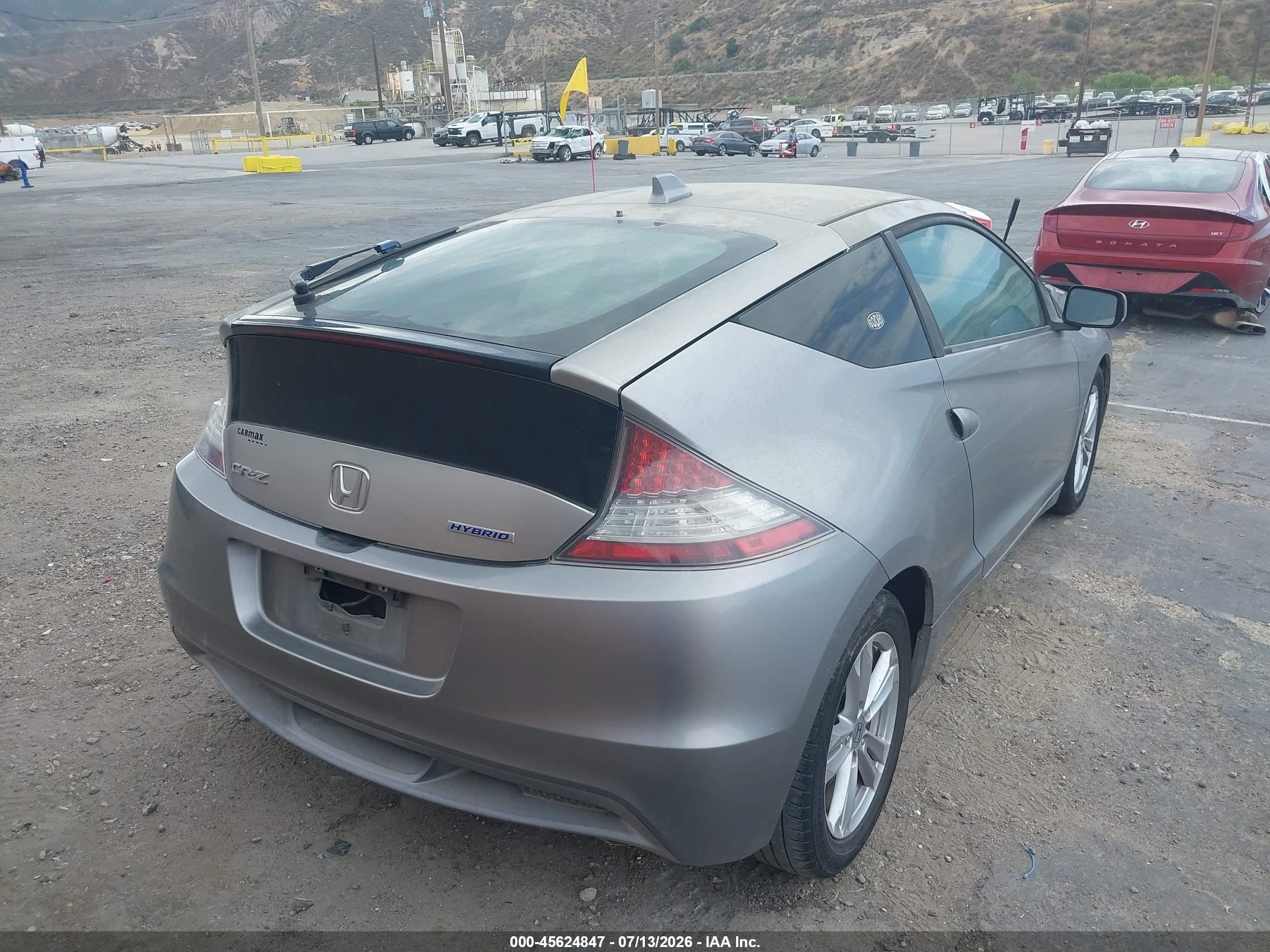 2011 Honda Cr-z Ex Gray vin: JHMZF1D67BS015062