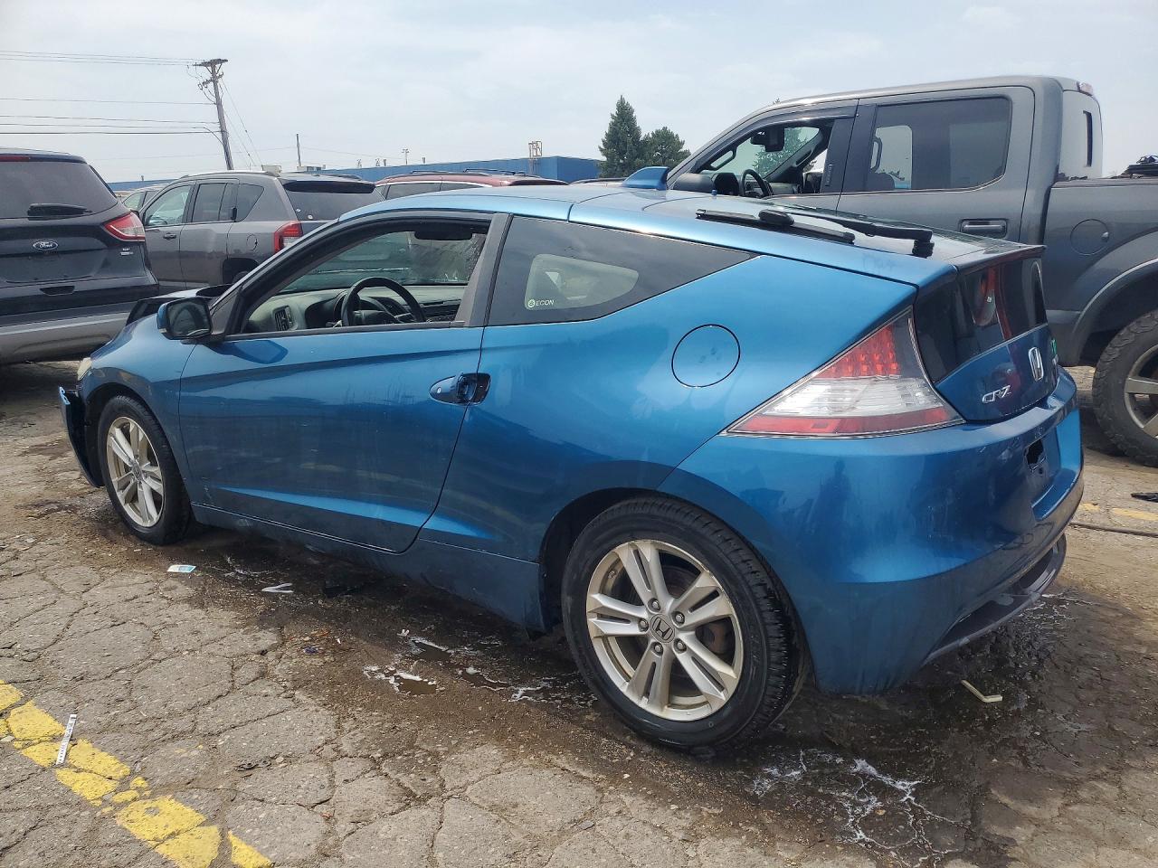 2012 Honda Cr-z Ex Blue vin: JHMZF1D67CS005052