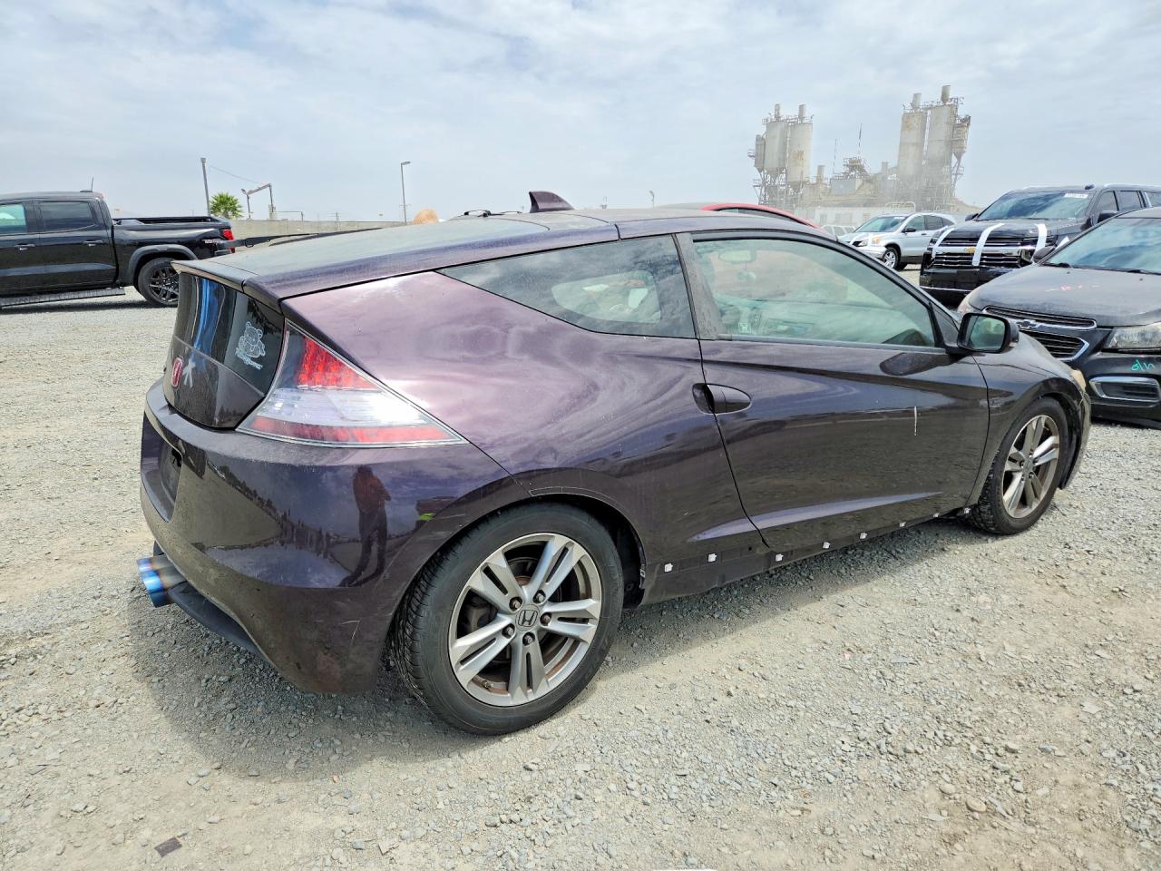 2013 Honda Cr-z Ex Purple vin: JHMZF1D67DS002606