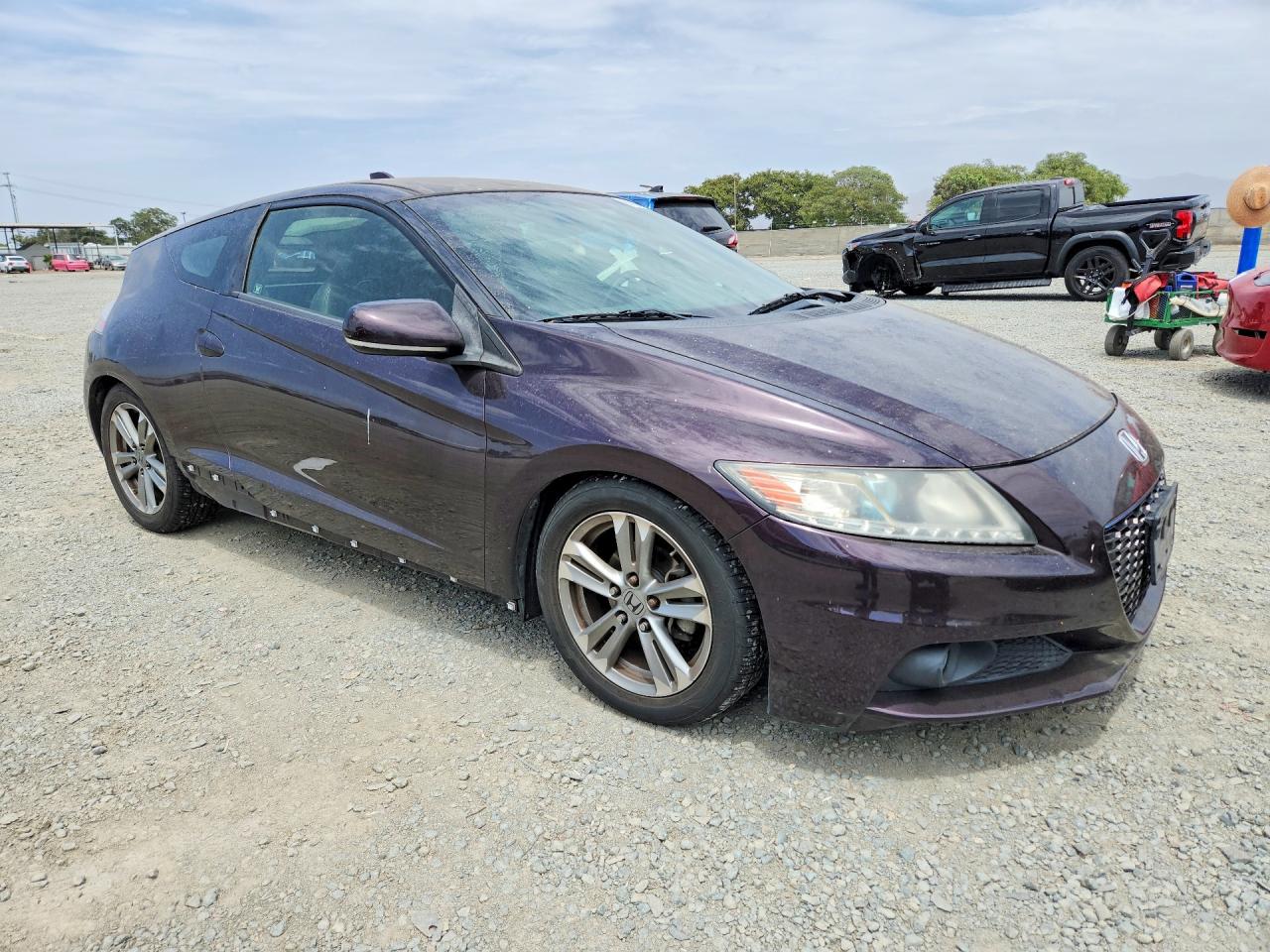 2013 Honda Cr-z Ex Purple vin: JHMZF1D67DS002606