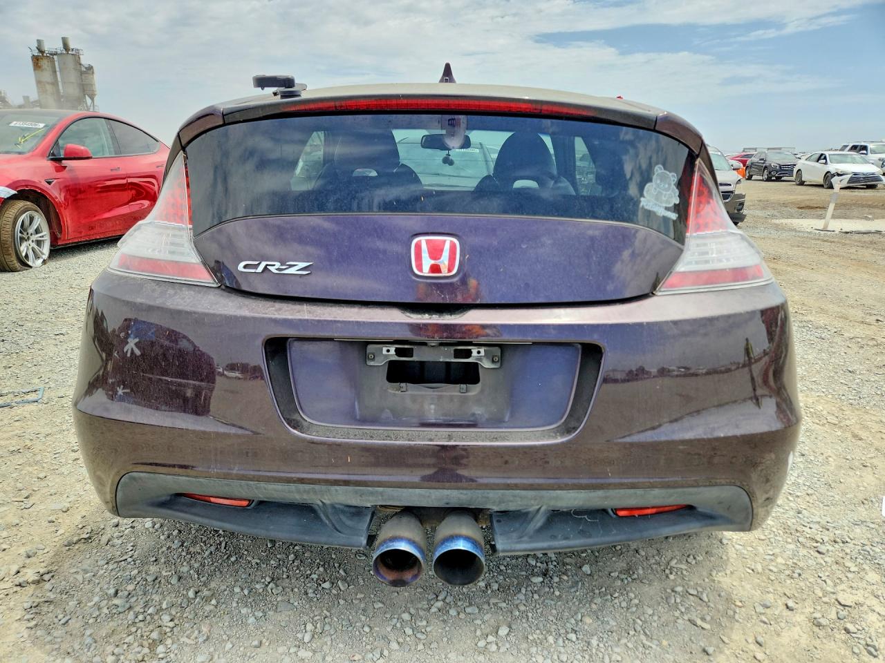 2013 Honda Cr-z Ex Purple vin: JHMZF1D67DS002606