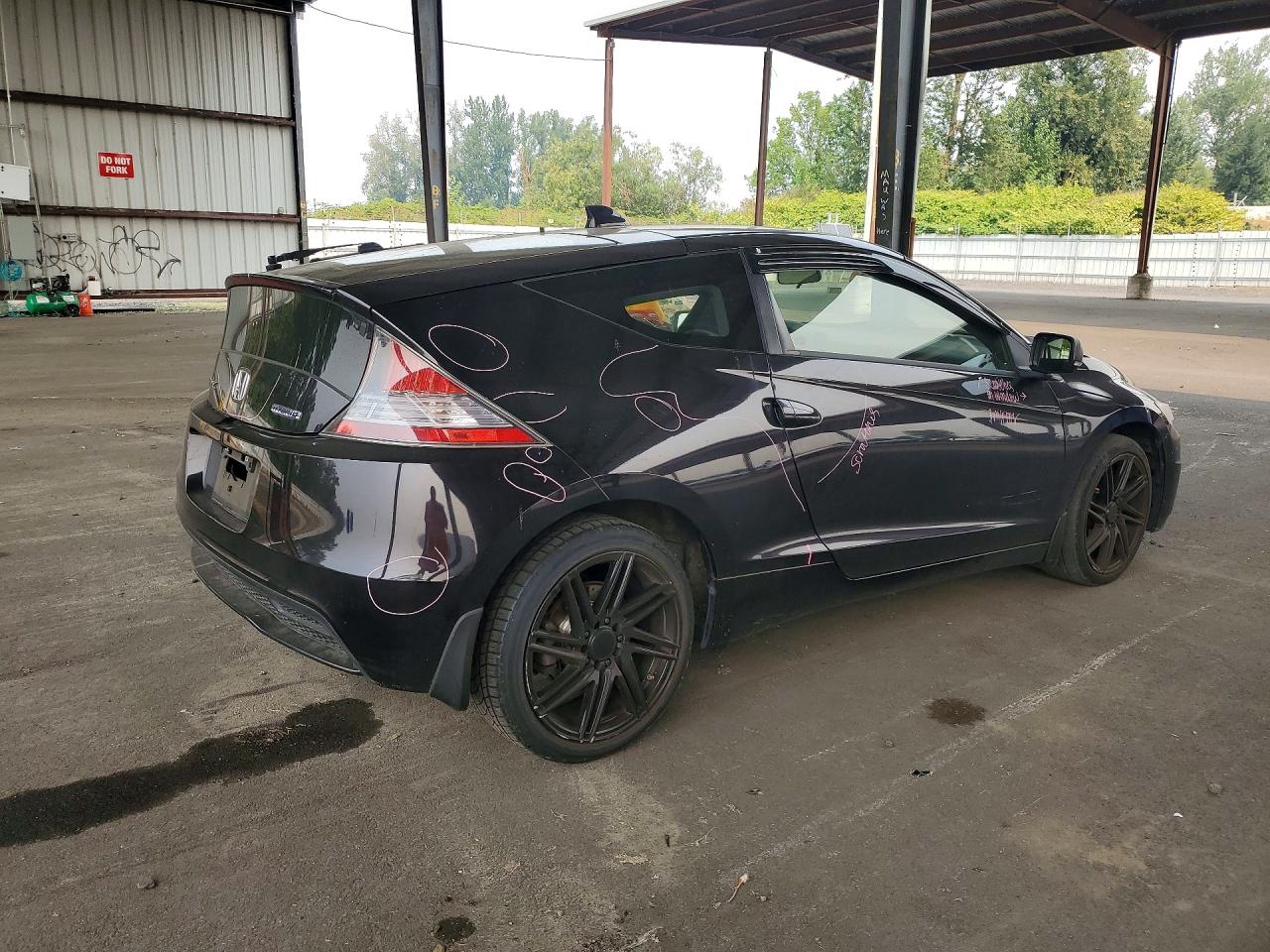 2014 Honda Cr-z Ex Черный vin: JHMZF1D67ES001506