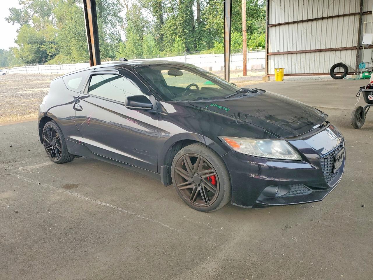 2014 Honda Cr-z Ex Черный vin: JHMZF1D67ES001506