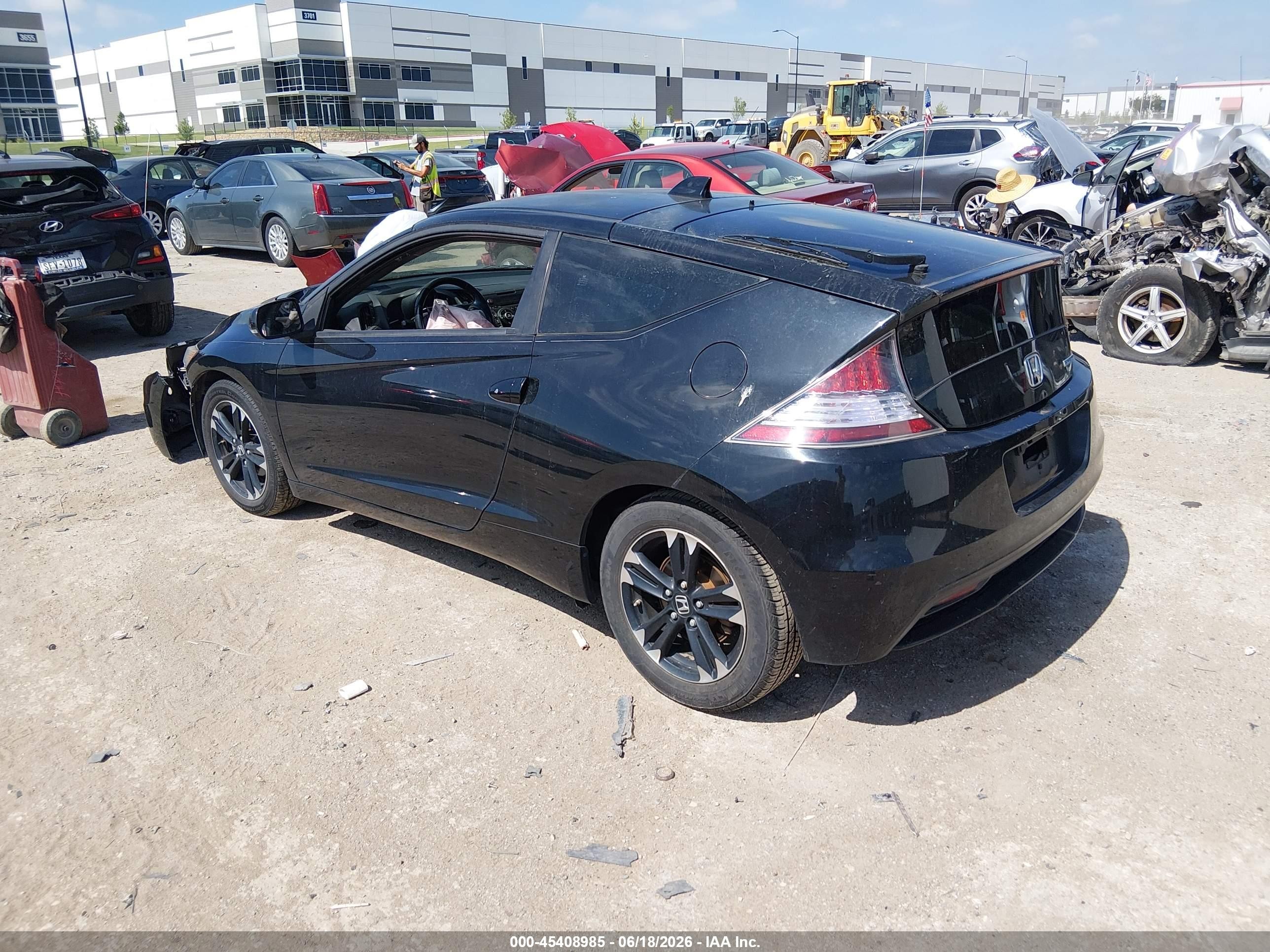 2014 Honda Cr-z Ex Black vin: JHMZF1D67ES002512