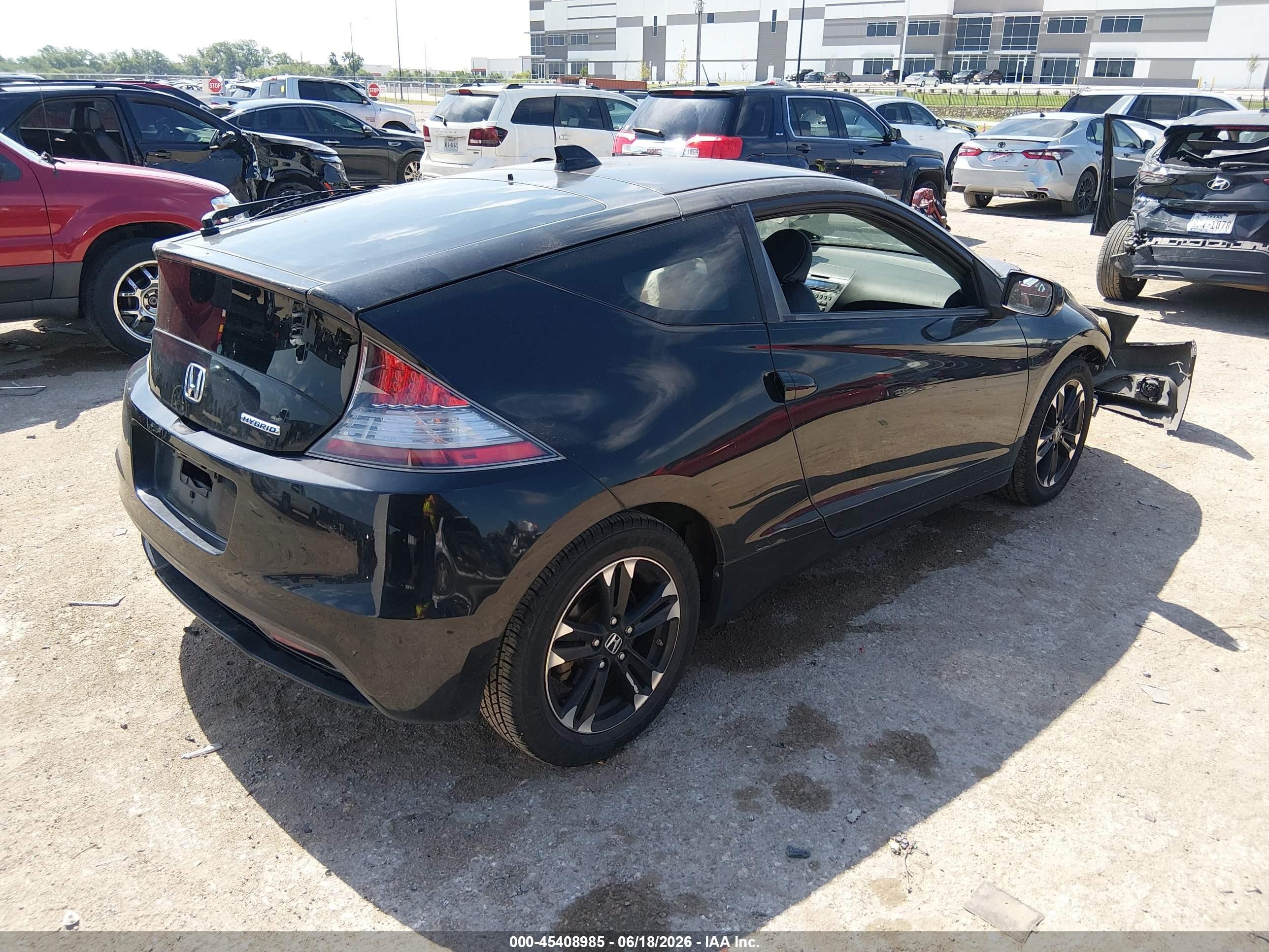 2014 Honda Cr-z Ex Black vin: JHMZF1D67ES002512