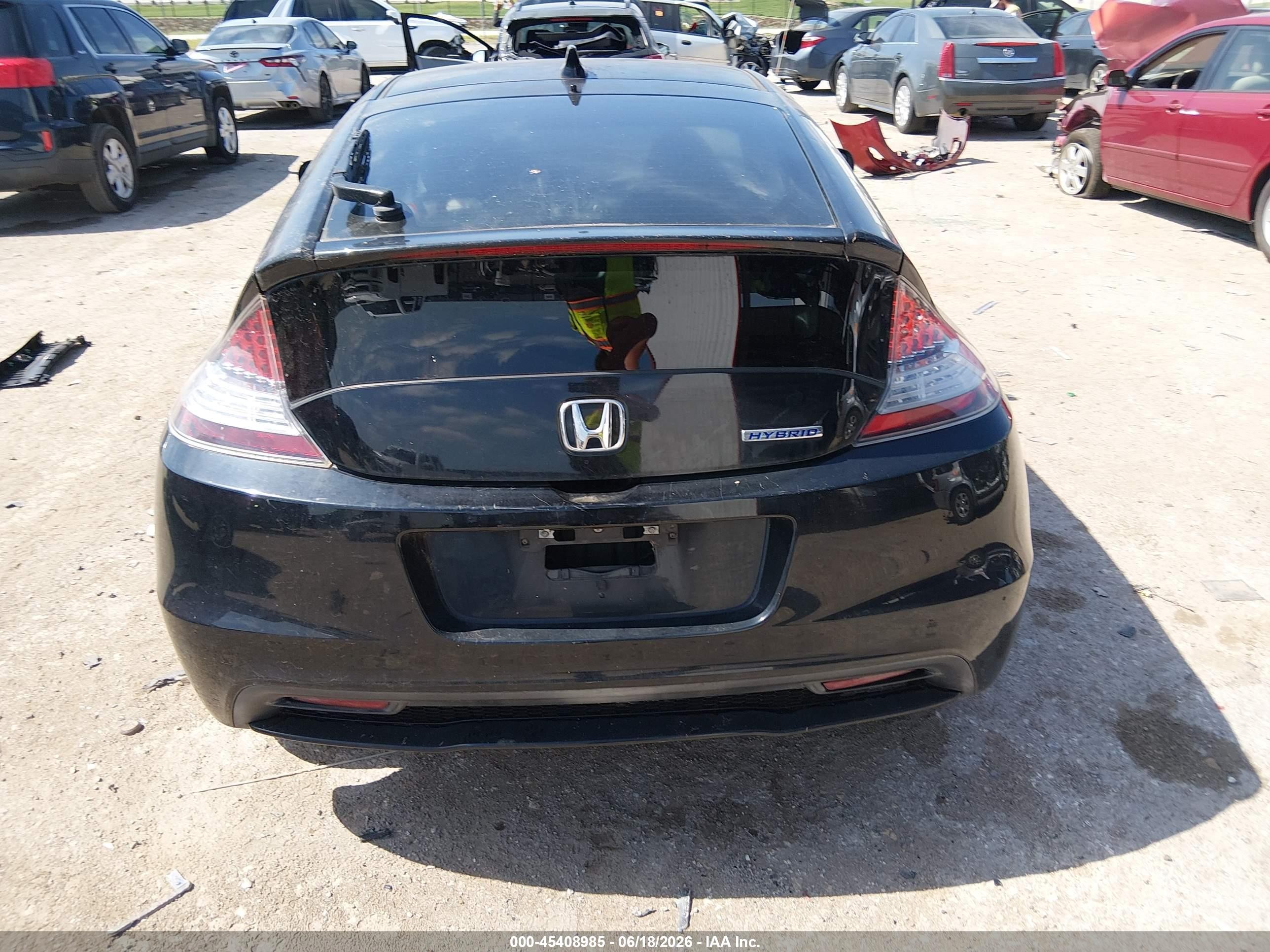 2014 Honda Cr-z Ex Black vin: JHMZF1D67ES002512