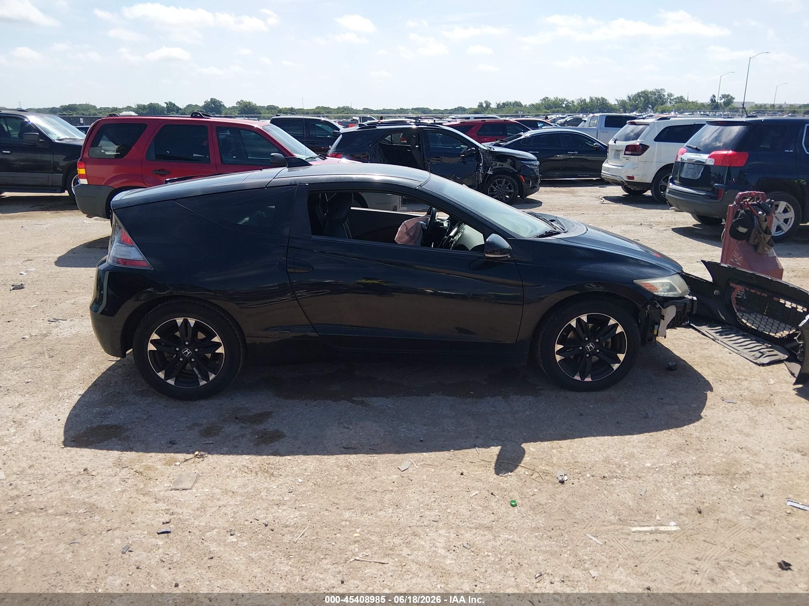 2014 Honda Cr-z Ex Black vin: JHMZF1D67ES002512