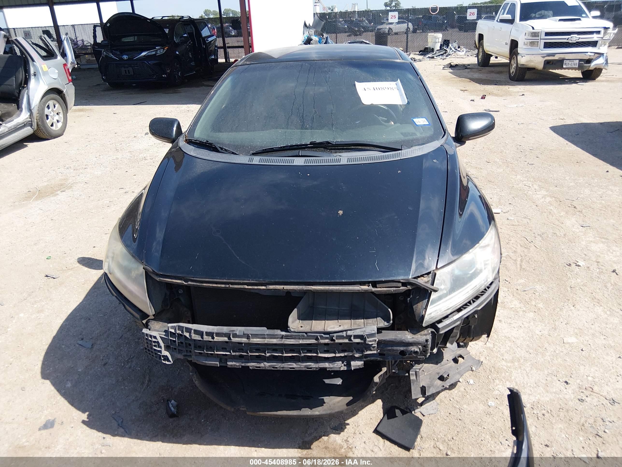 2014 Honda Cr-z Ex Black vin: JHMZF1D67ES002512