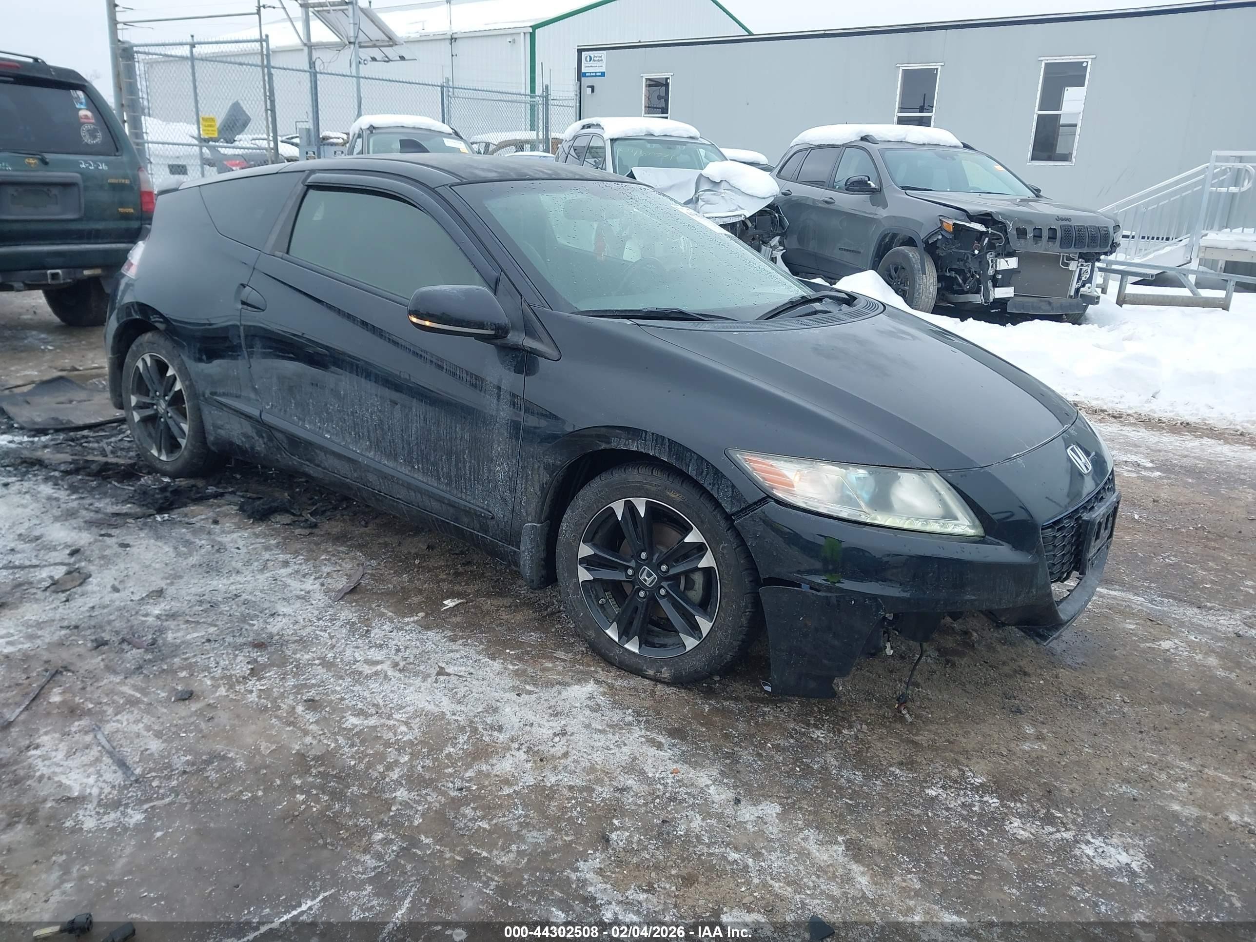 2014 Honda Cr-z Ex Black vin: JHMZF1D67ES003093