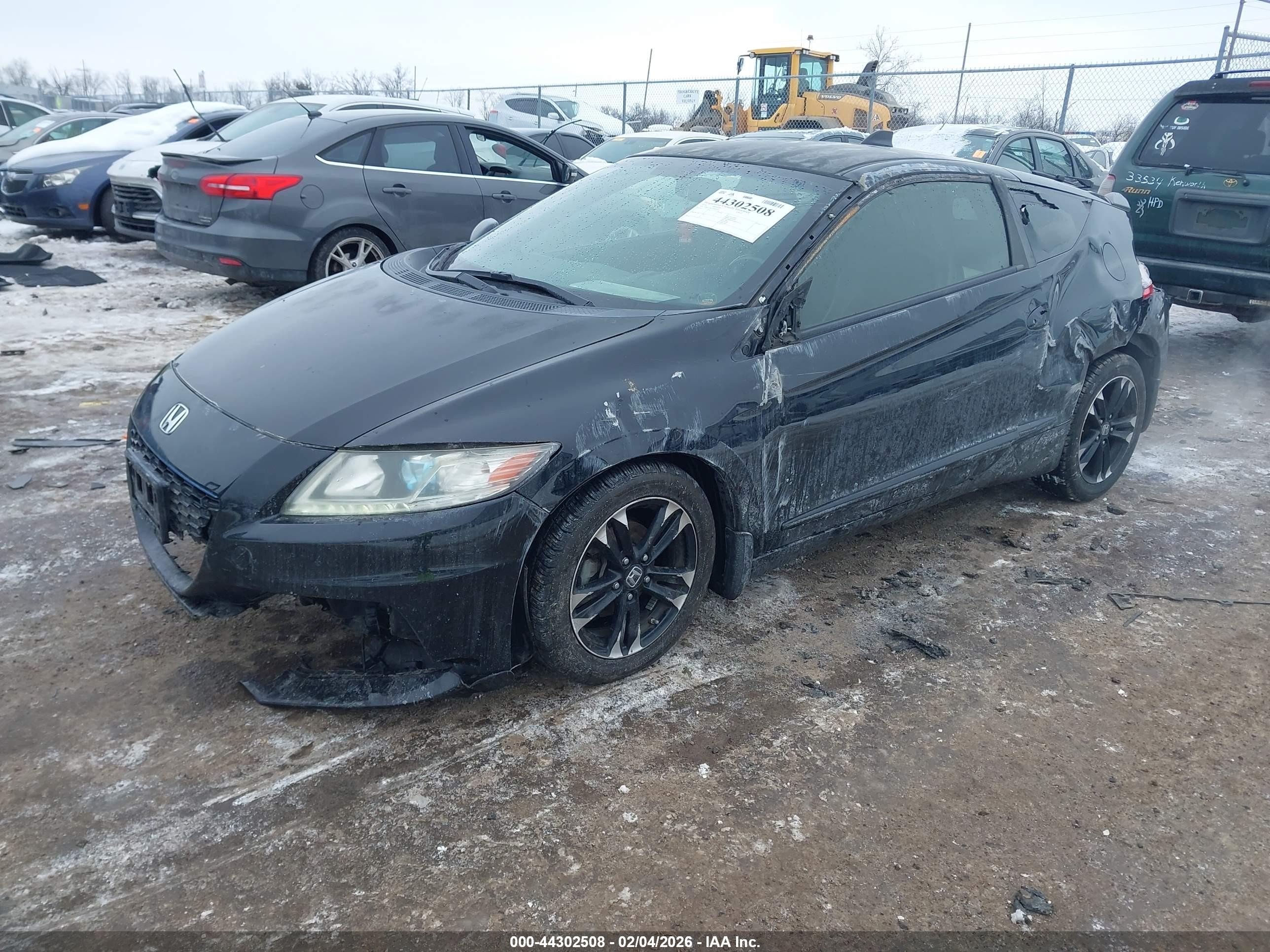 2014 Honda Cr-z Ex Black vin: JHMZF1D67ES003093